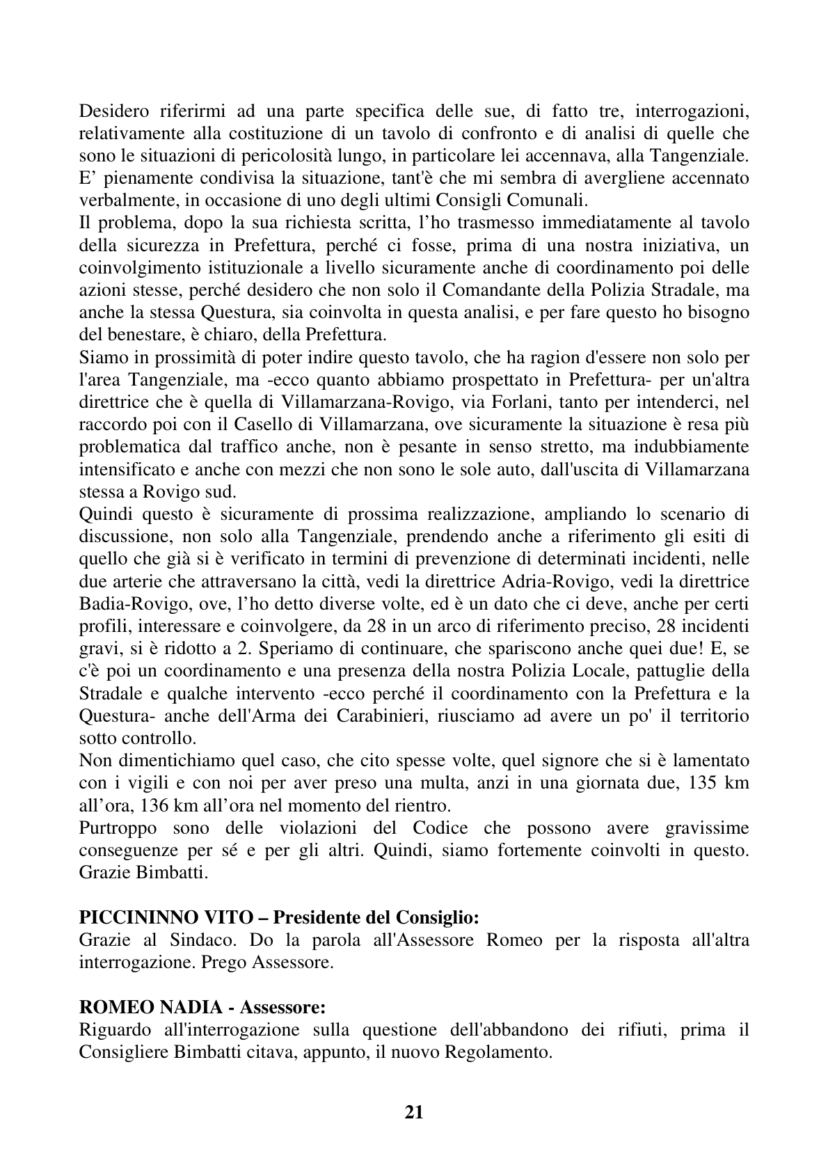 Pagina 21 del verbale