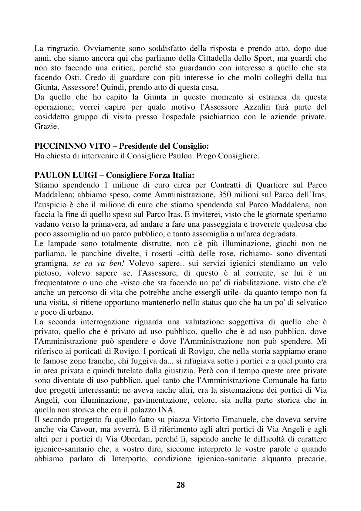Pagina 28 del verbale