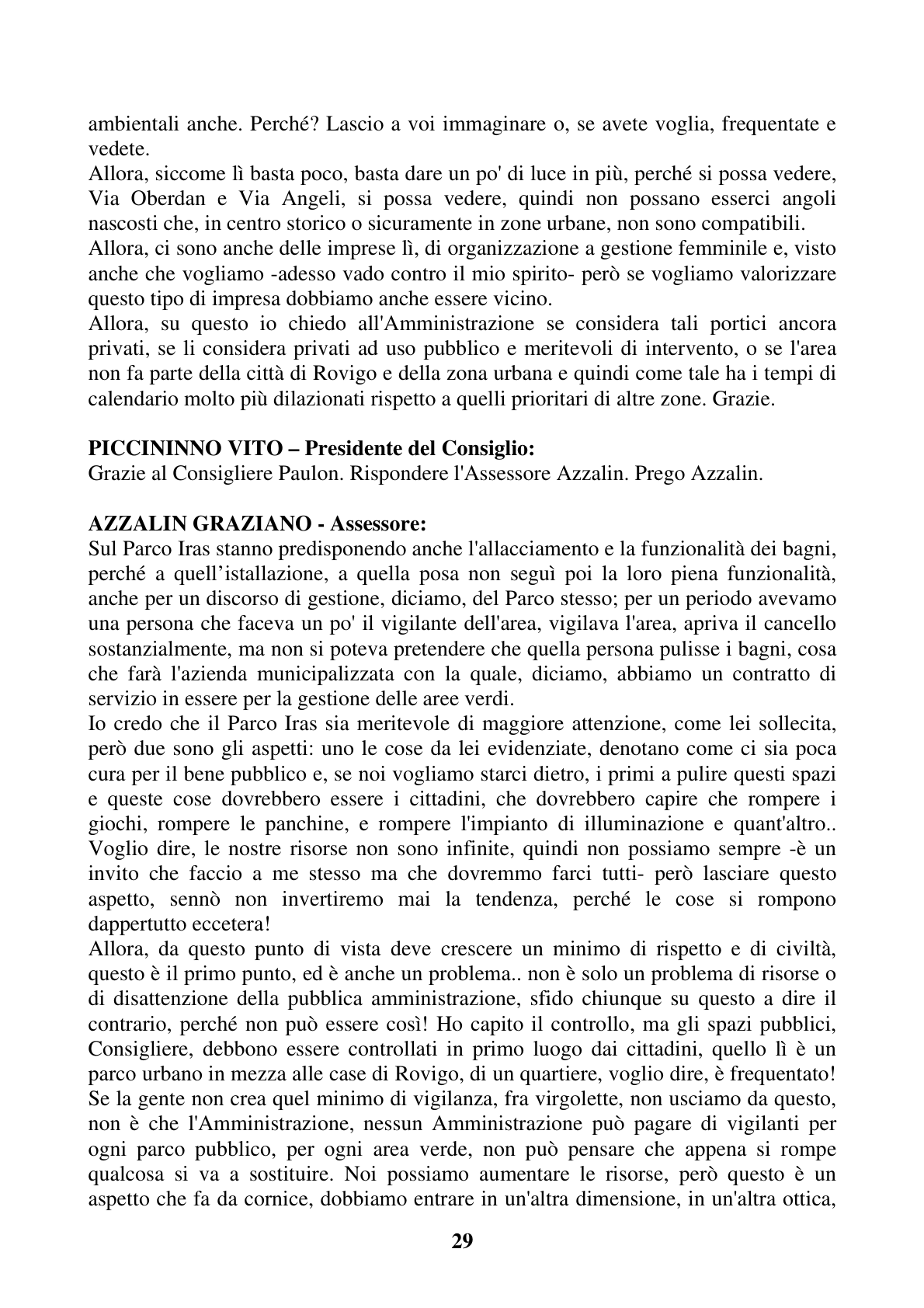 Pagina 29 del verbale