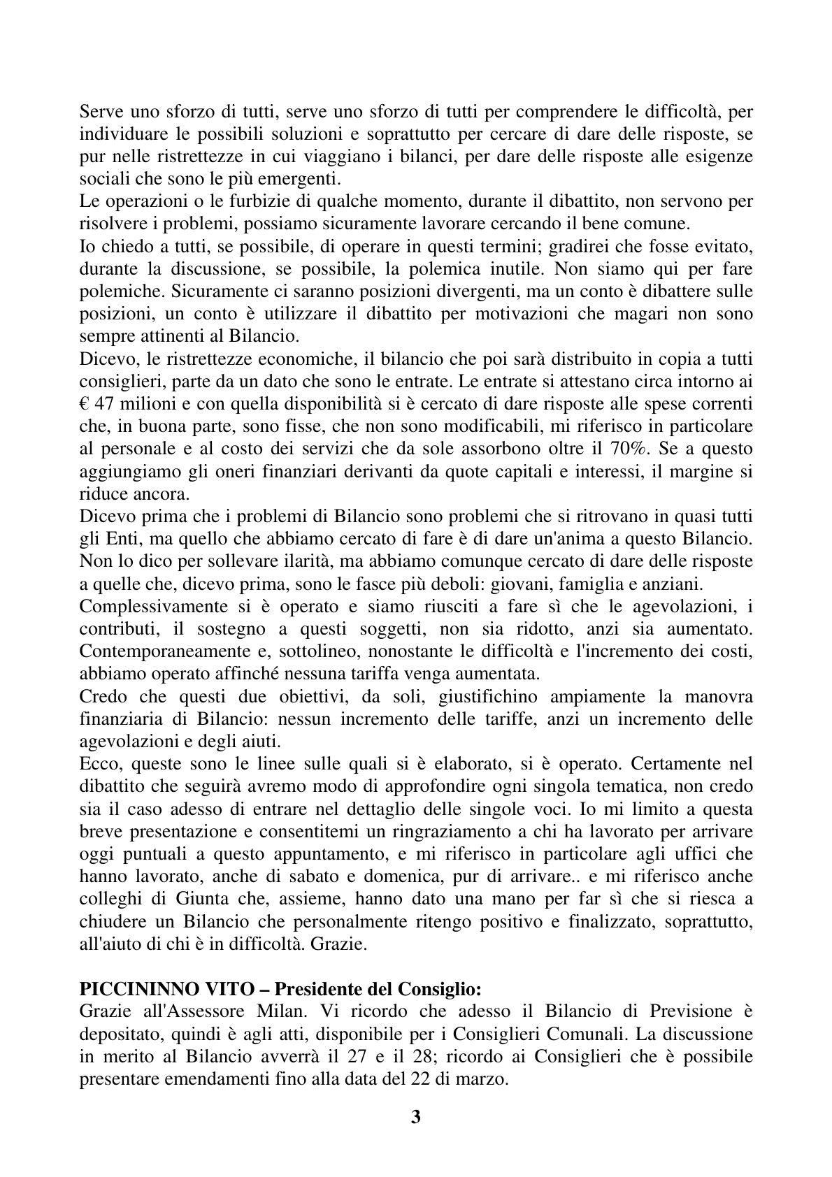 Pagina 3 del verbale