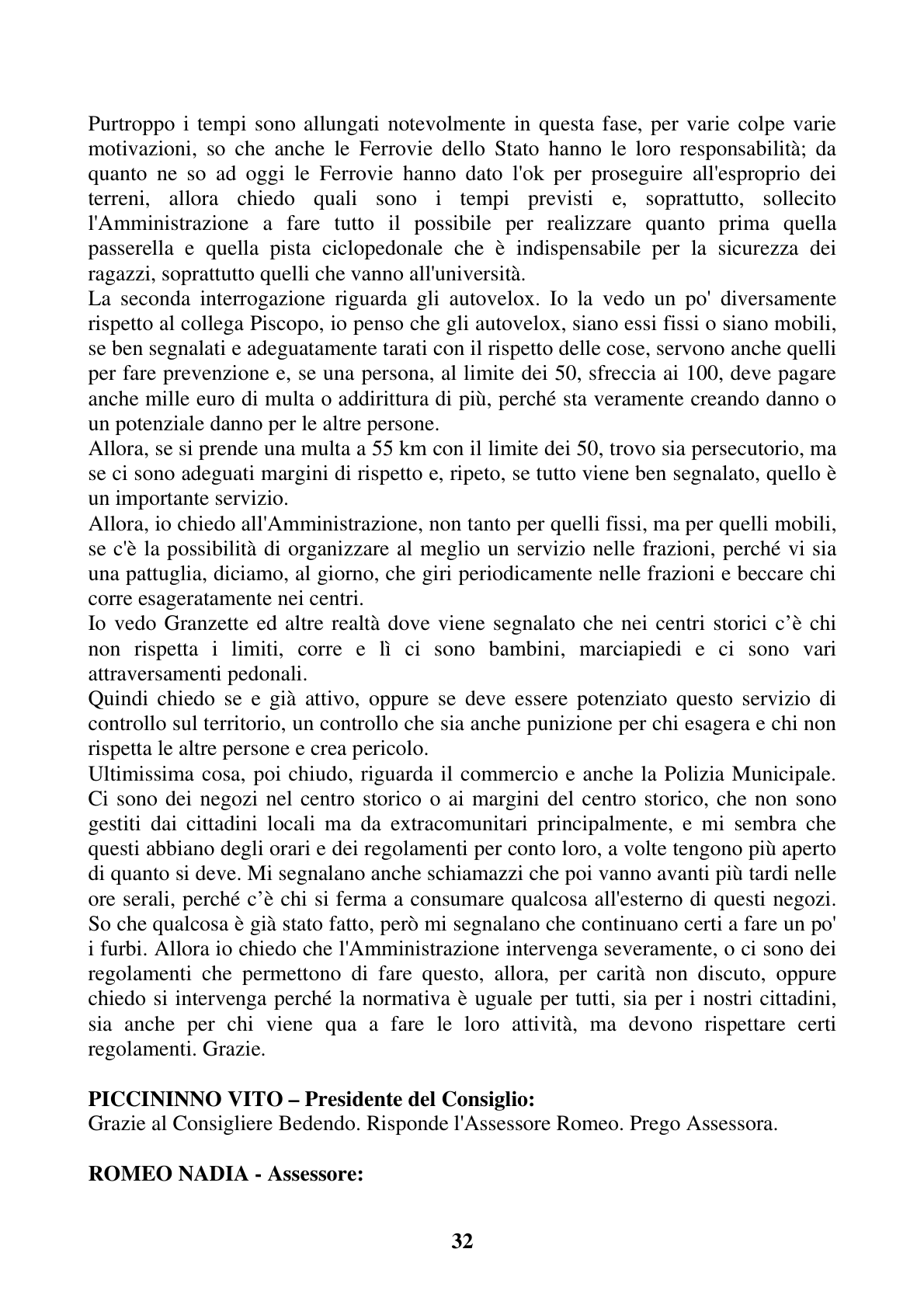 Pagina 32 del verbale