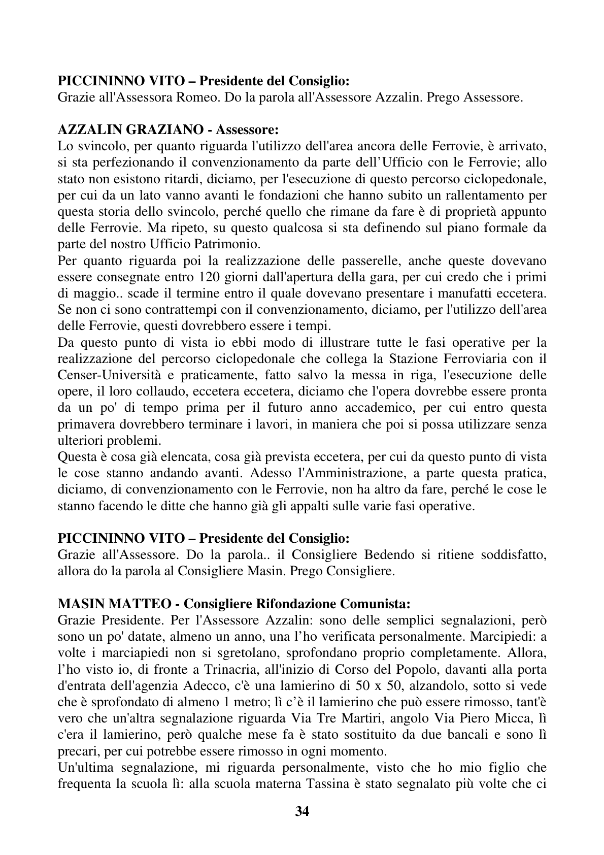 Pagina 34 del verbale