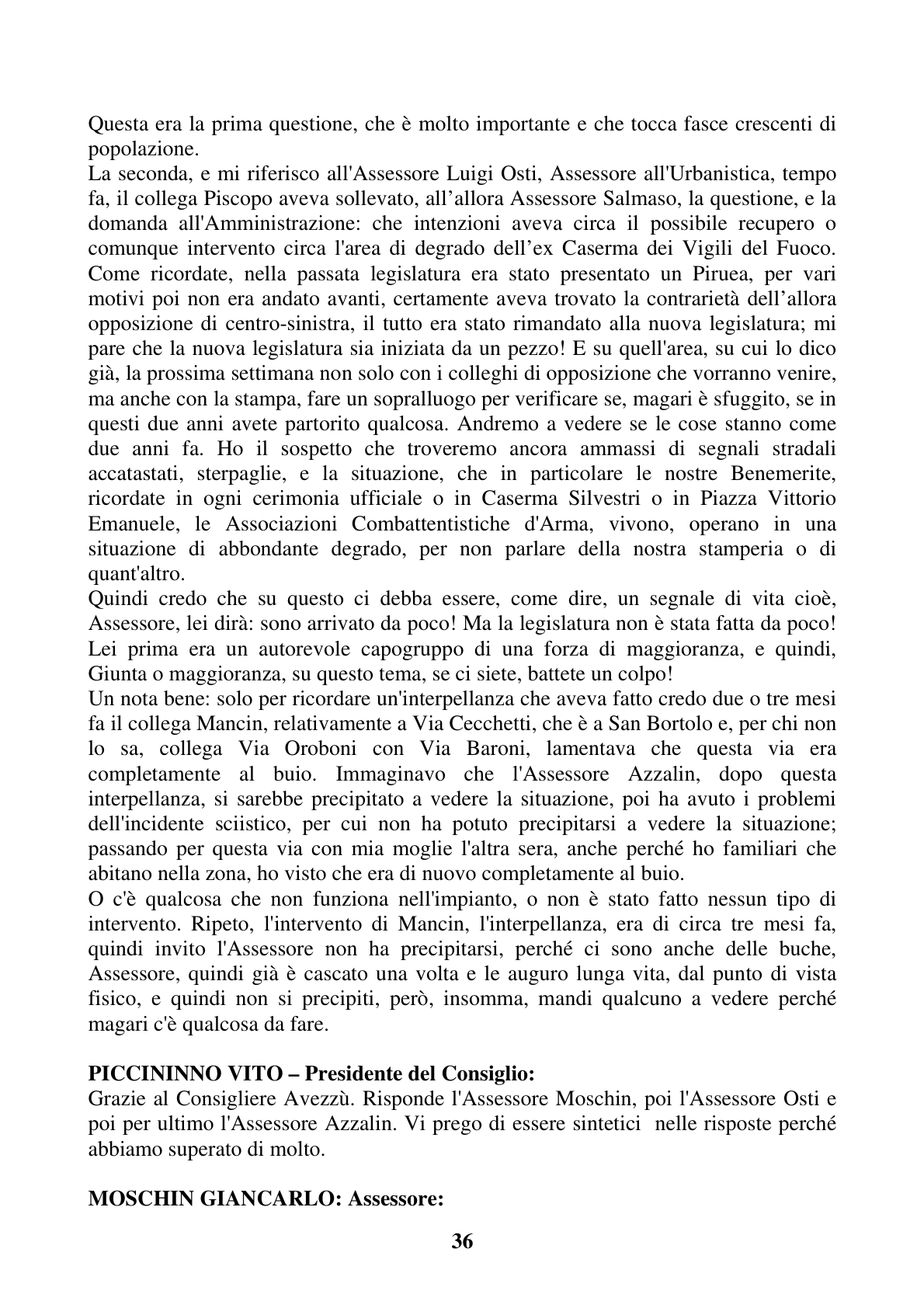 Pagina 36 del verbale