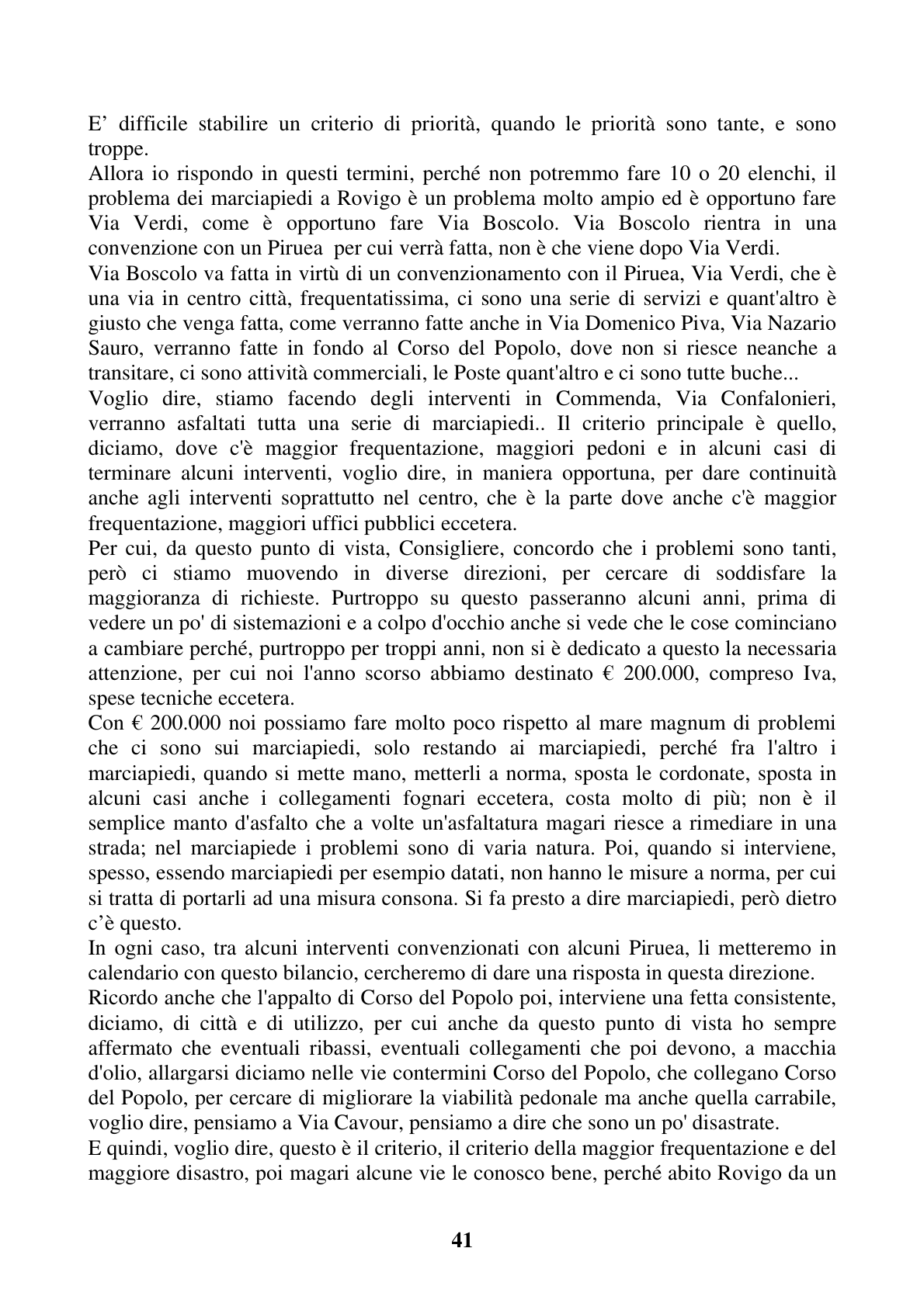 Pagina 41 del verbale