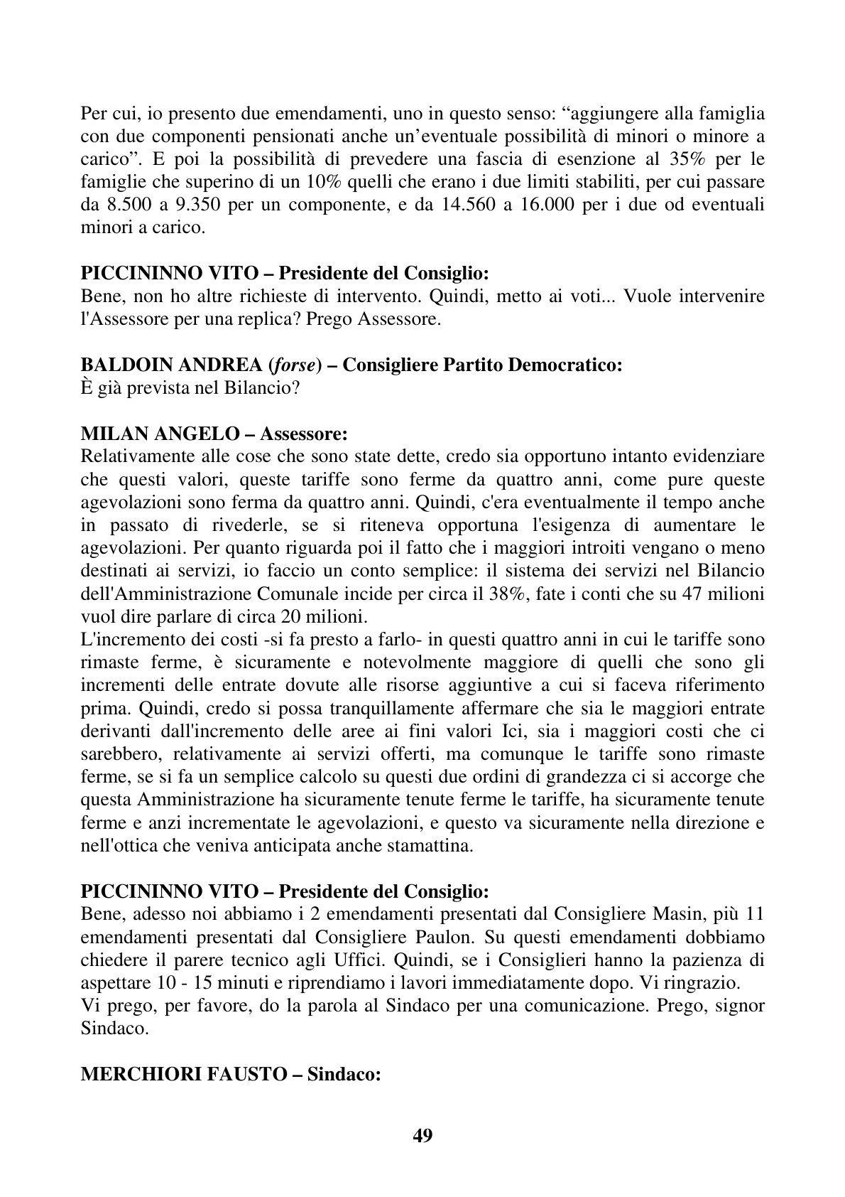Pagina 49 del verbale