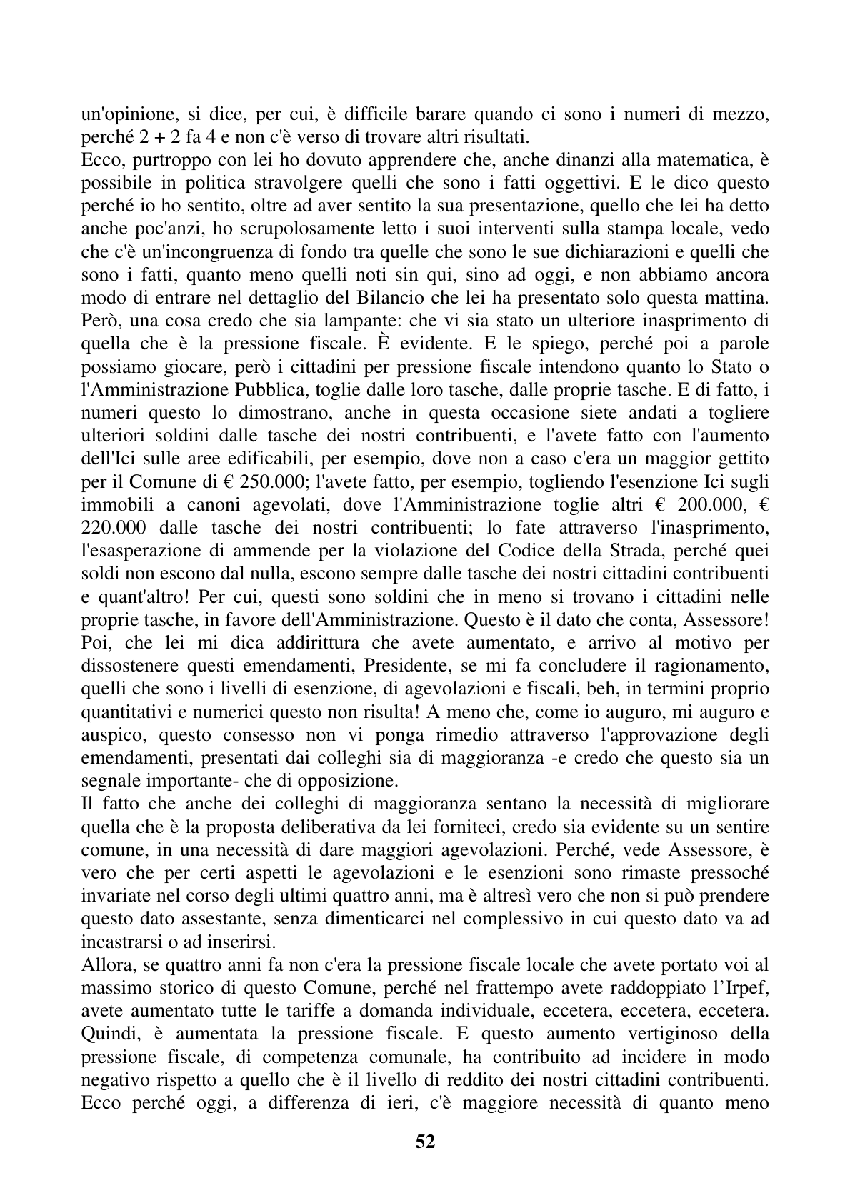 Pagina 52 del verbale