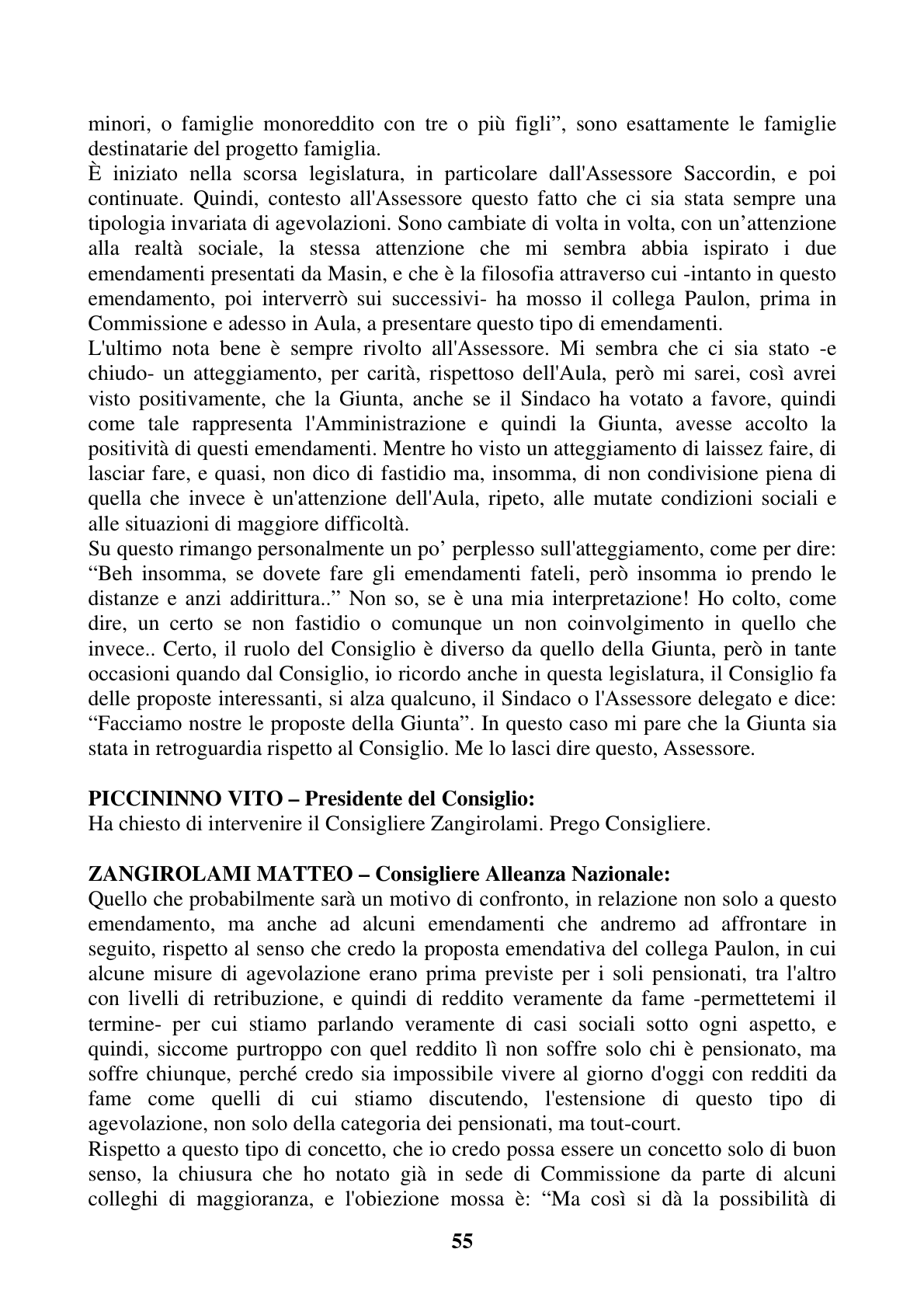 Pagina 55 del verbale