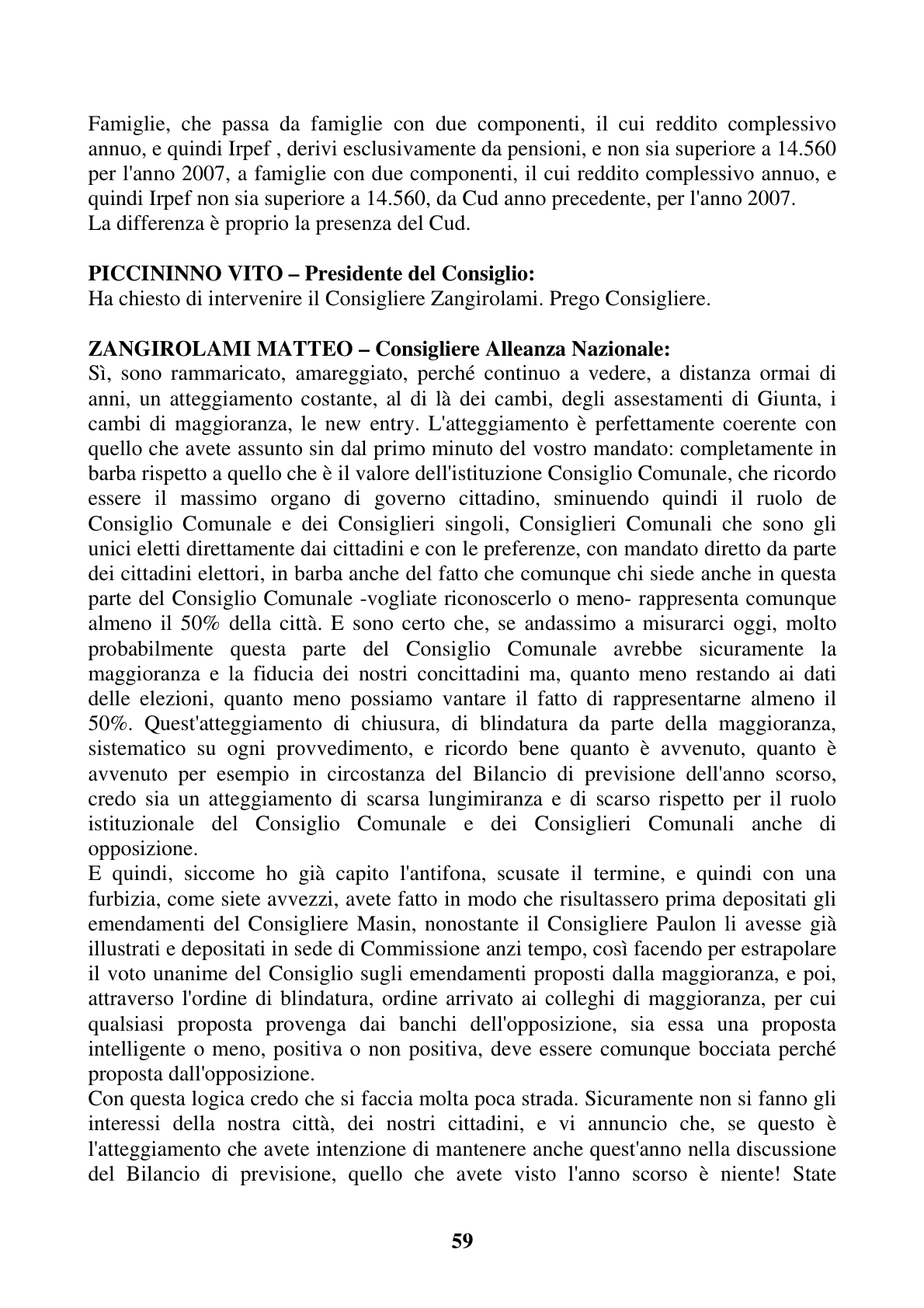 Pagina 59 del verbale
