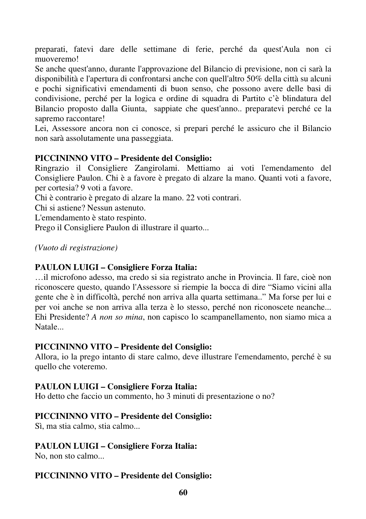 Pagina 60 del verbale