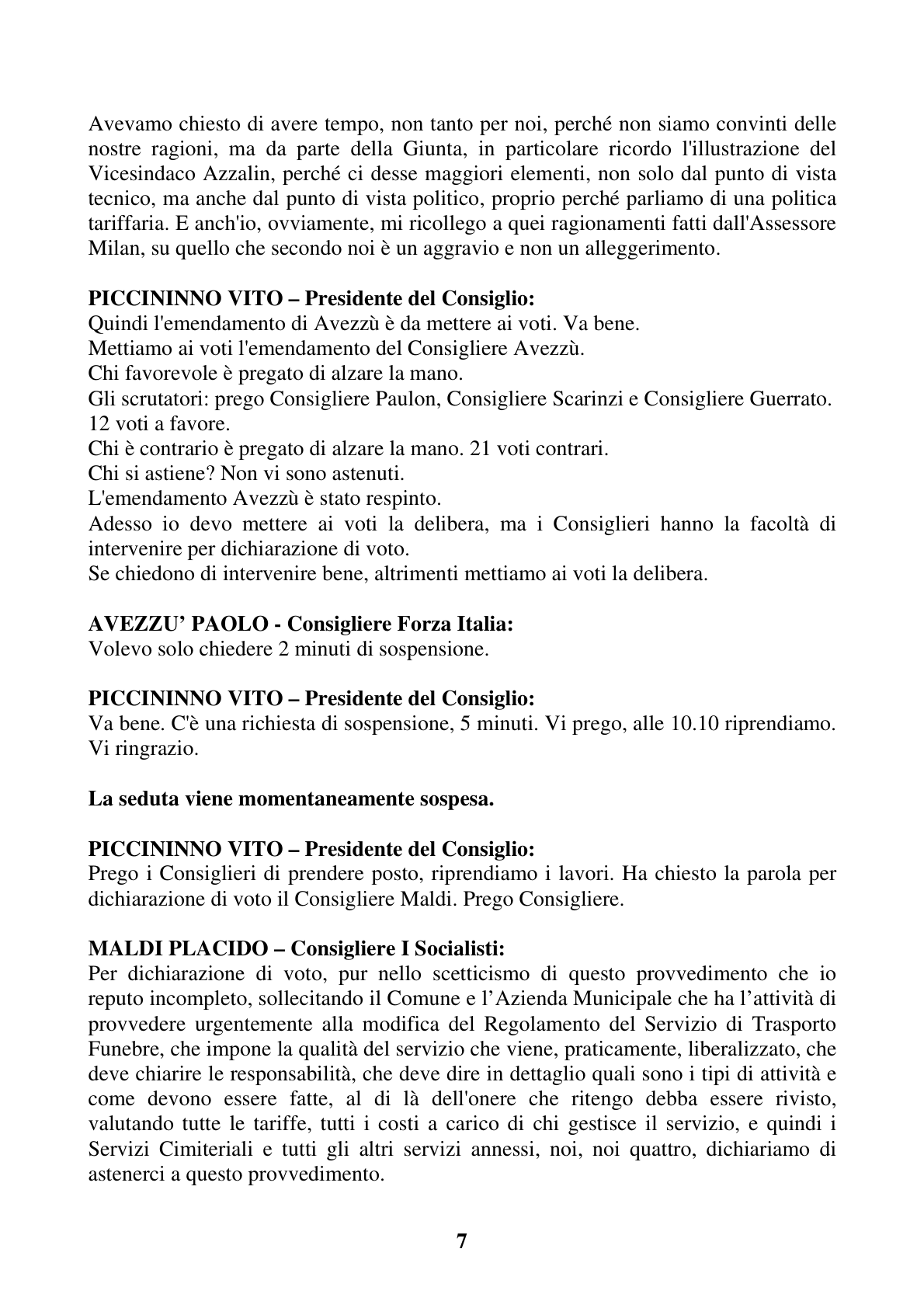 Pagina 7 del verbale