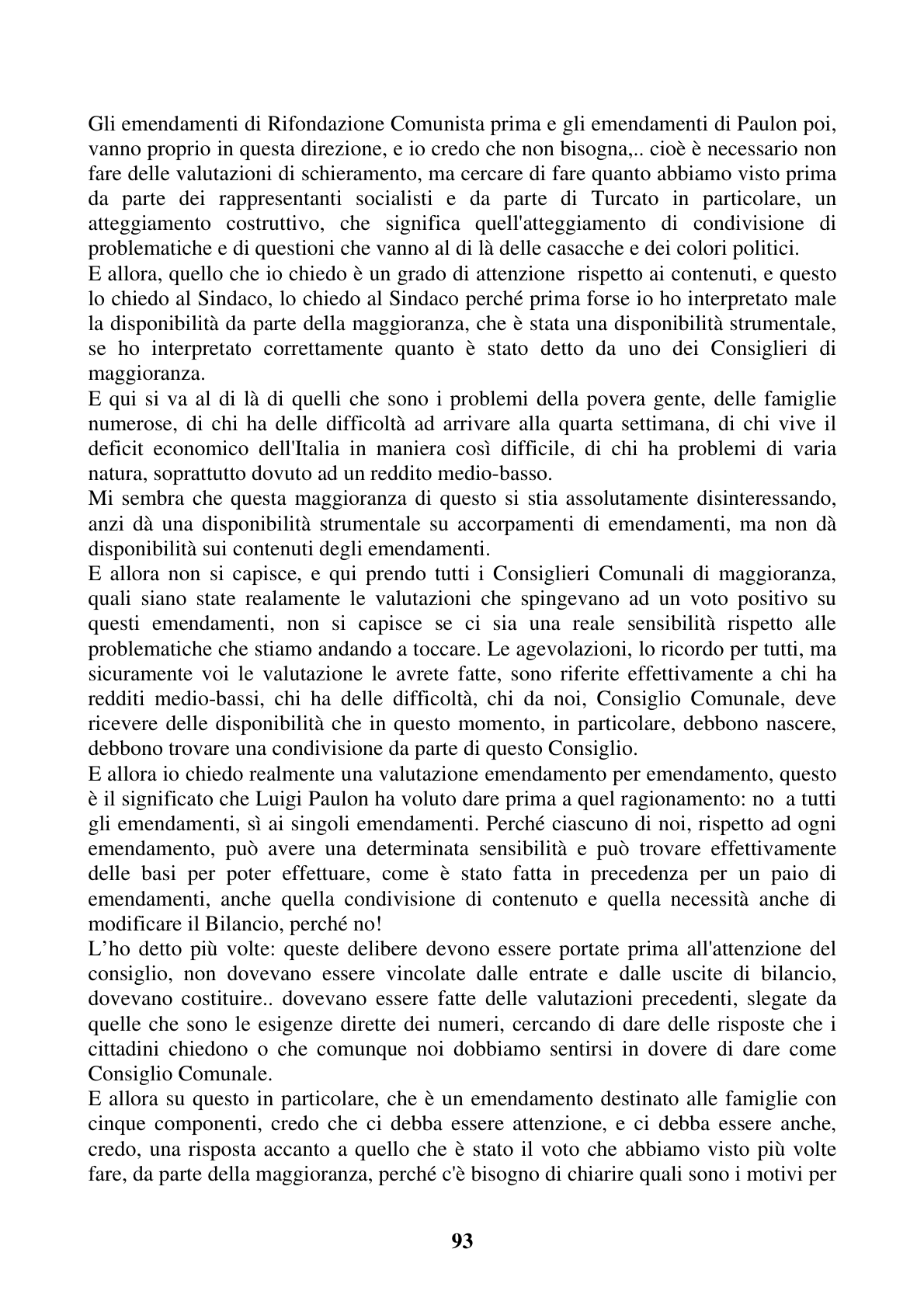 Pagina 93 del verbale