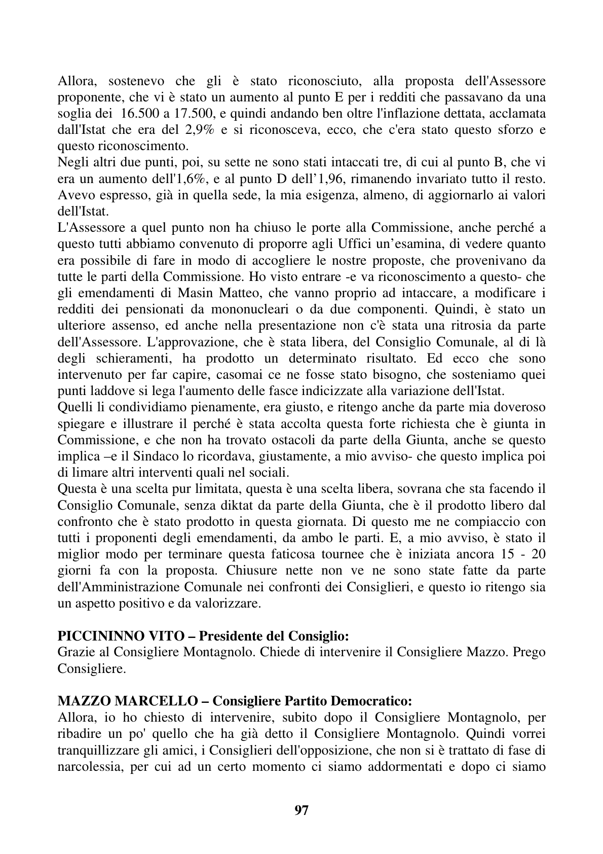Pagina 97 del verbale