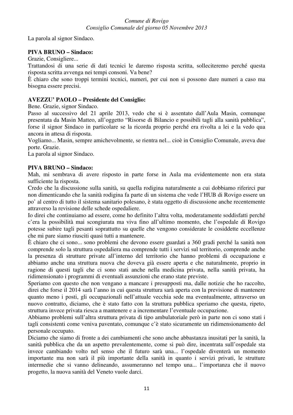 Pagina 11 del verbale