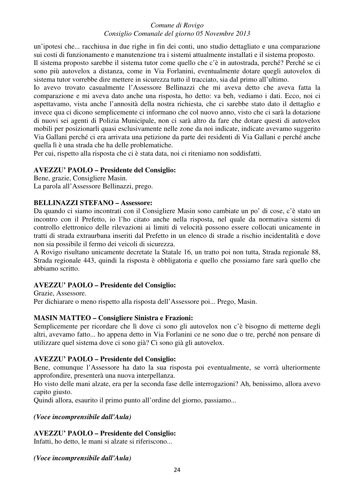 Pagina 24 del verbale