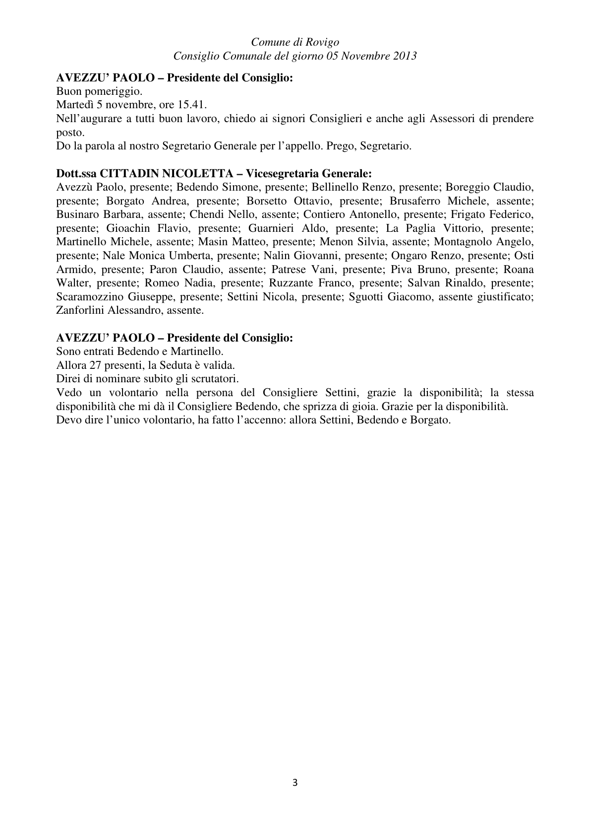 Pagina 3 del verbale