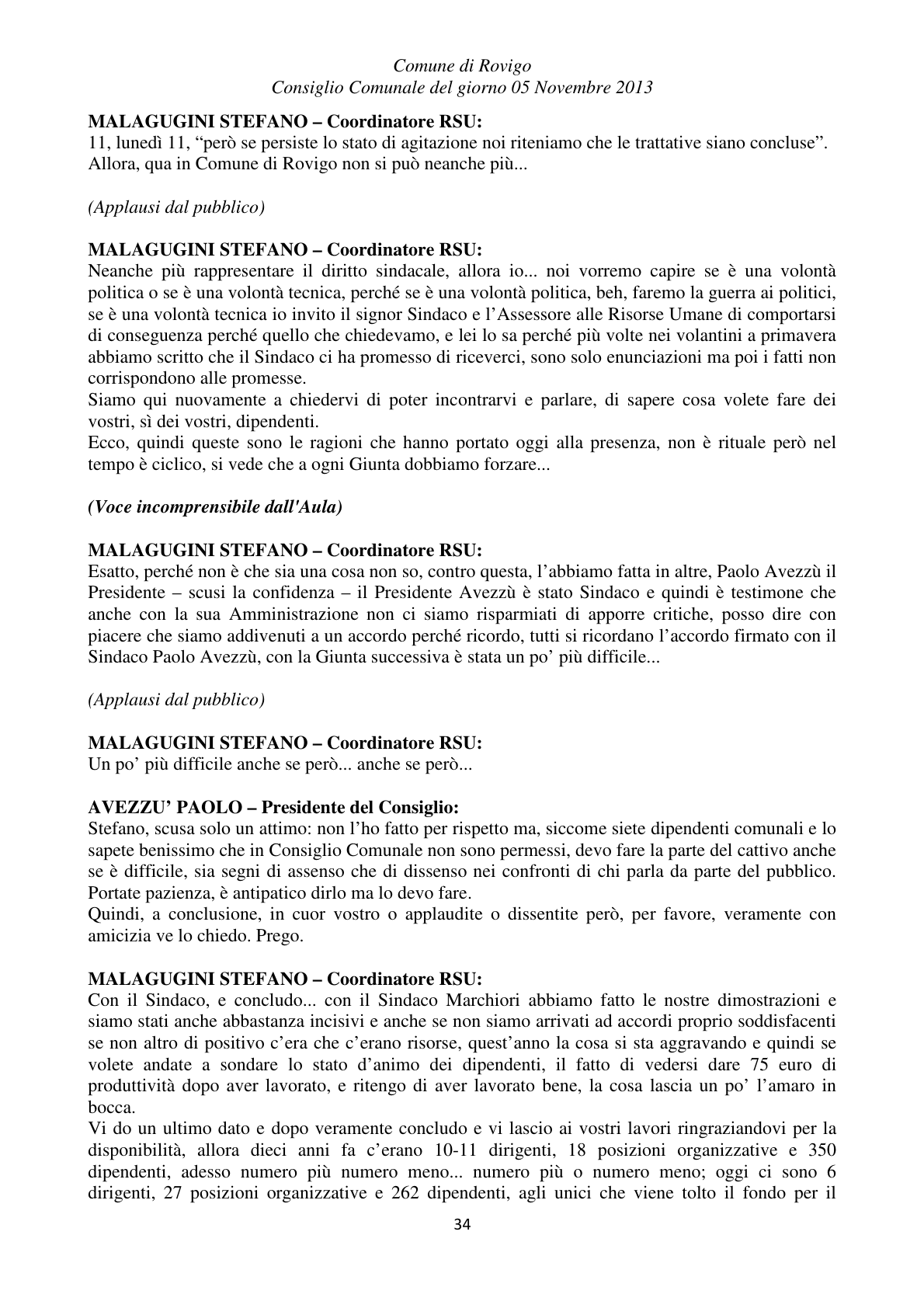 Pagina 34 del verbale