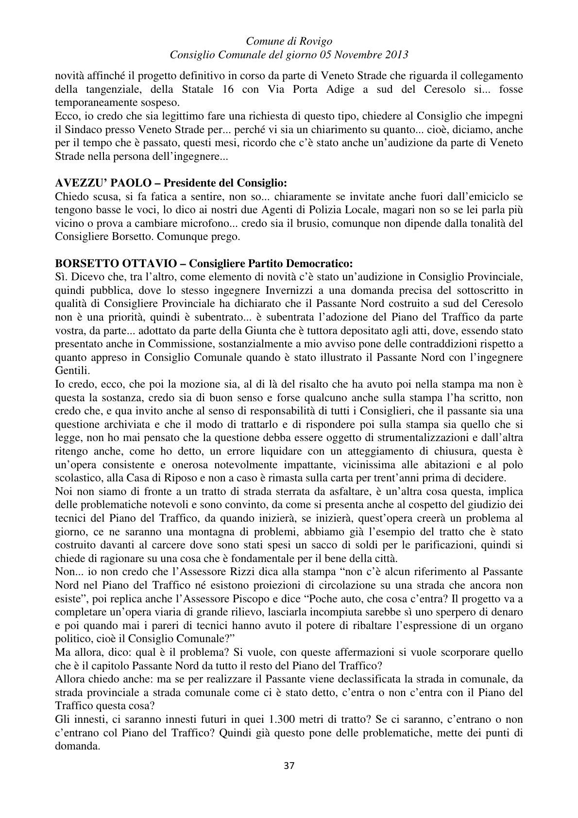 Pagina 37 del verbale