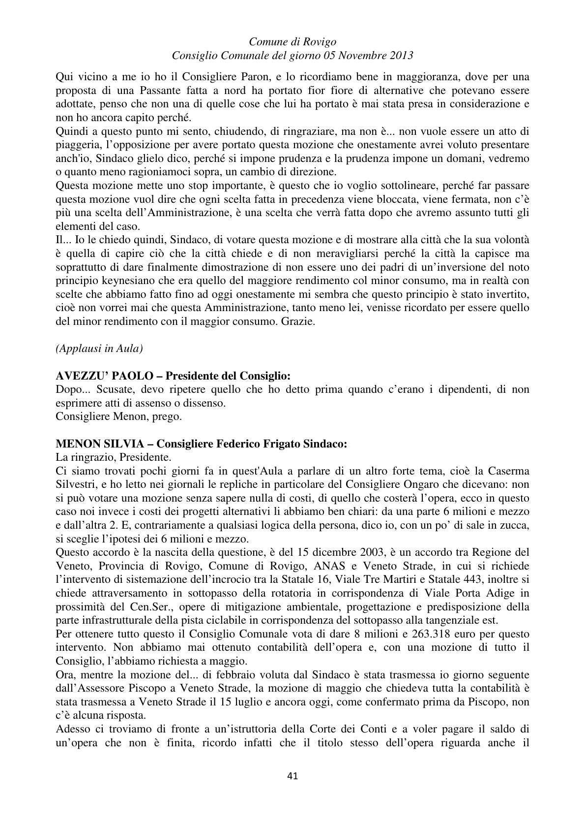 Pagina 41 del verbale