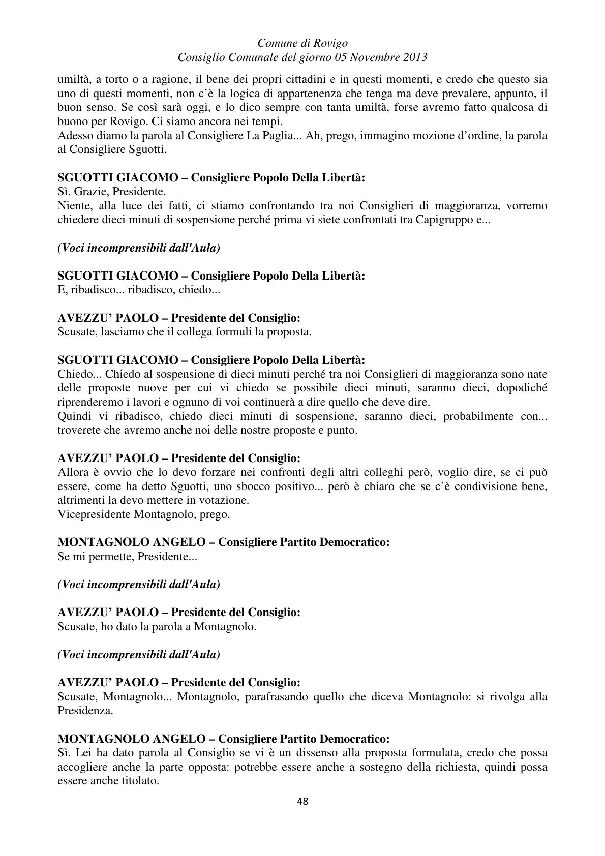 Pagina 48 del verbale