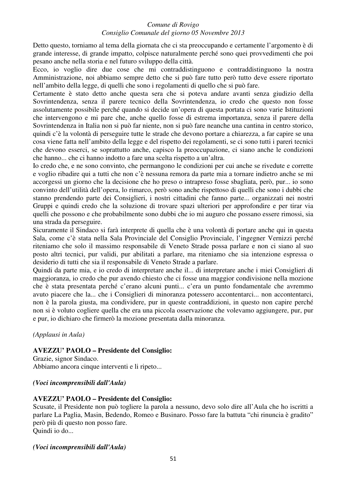 Pagina 51 del verbale