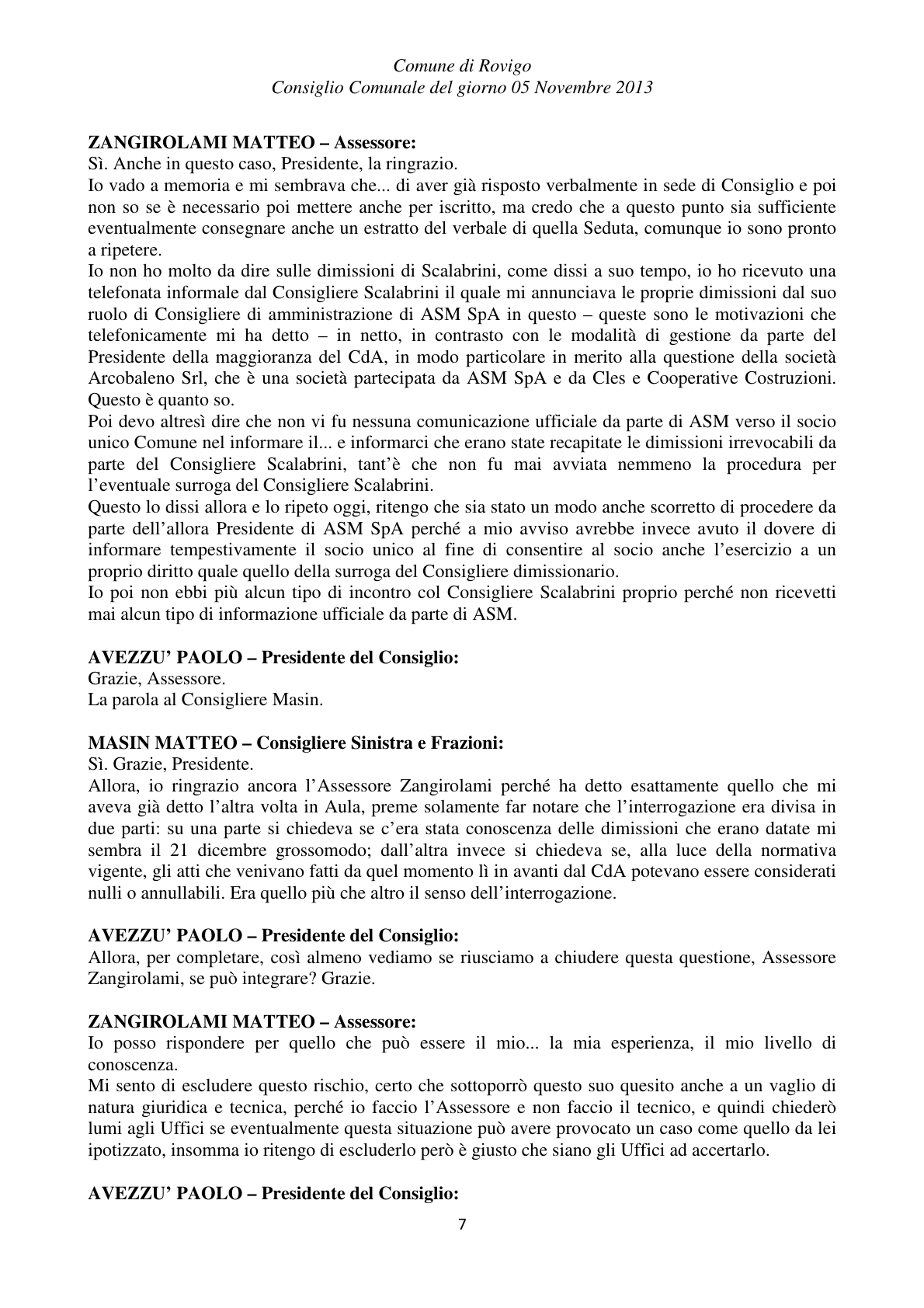 Pagina 7 del verbale