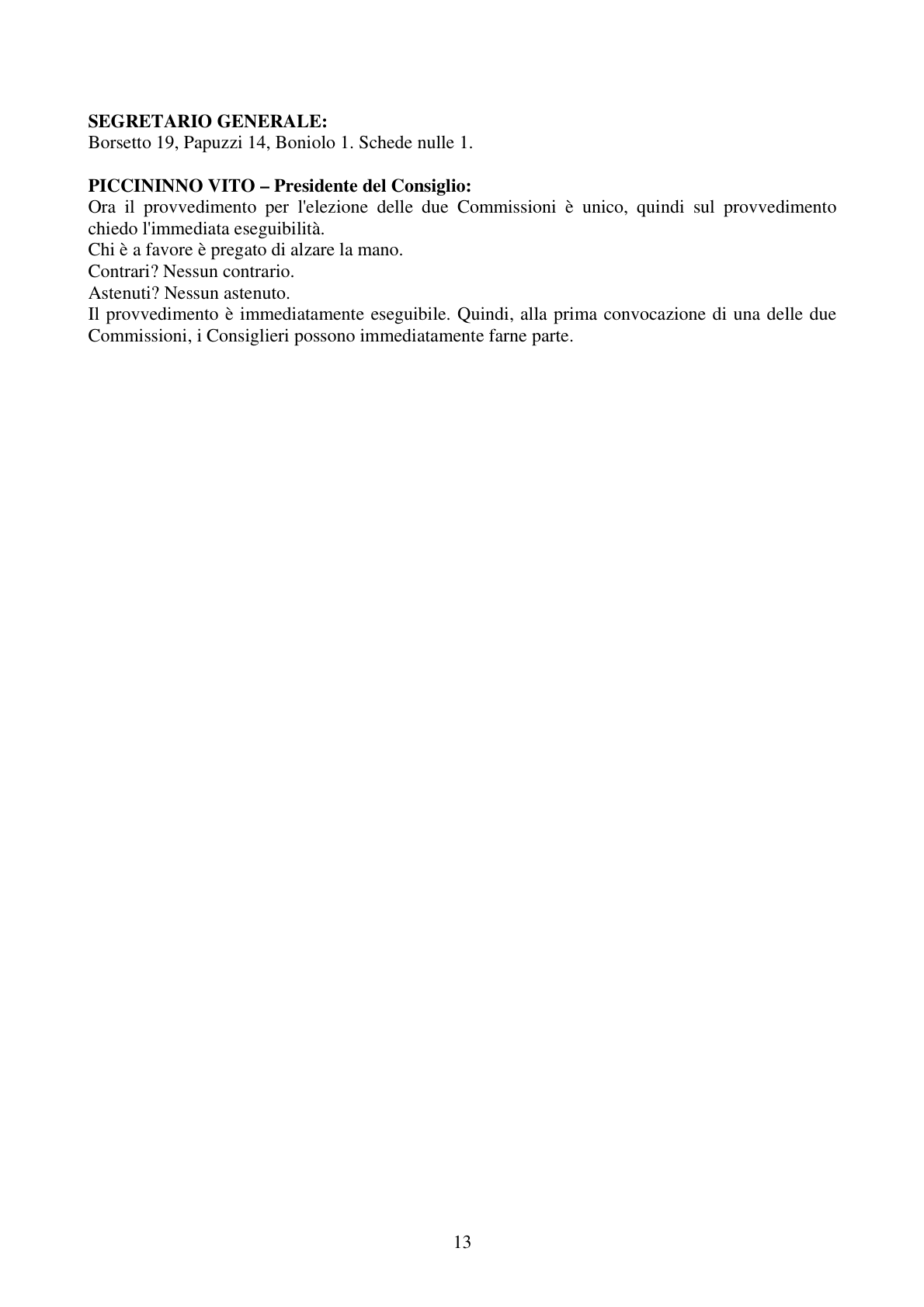 Pagina 13 del verbale