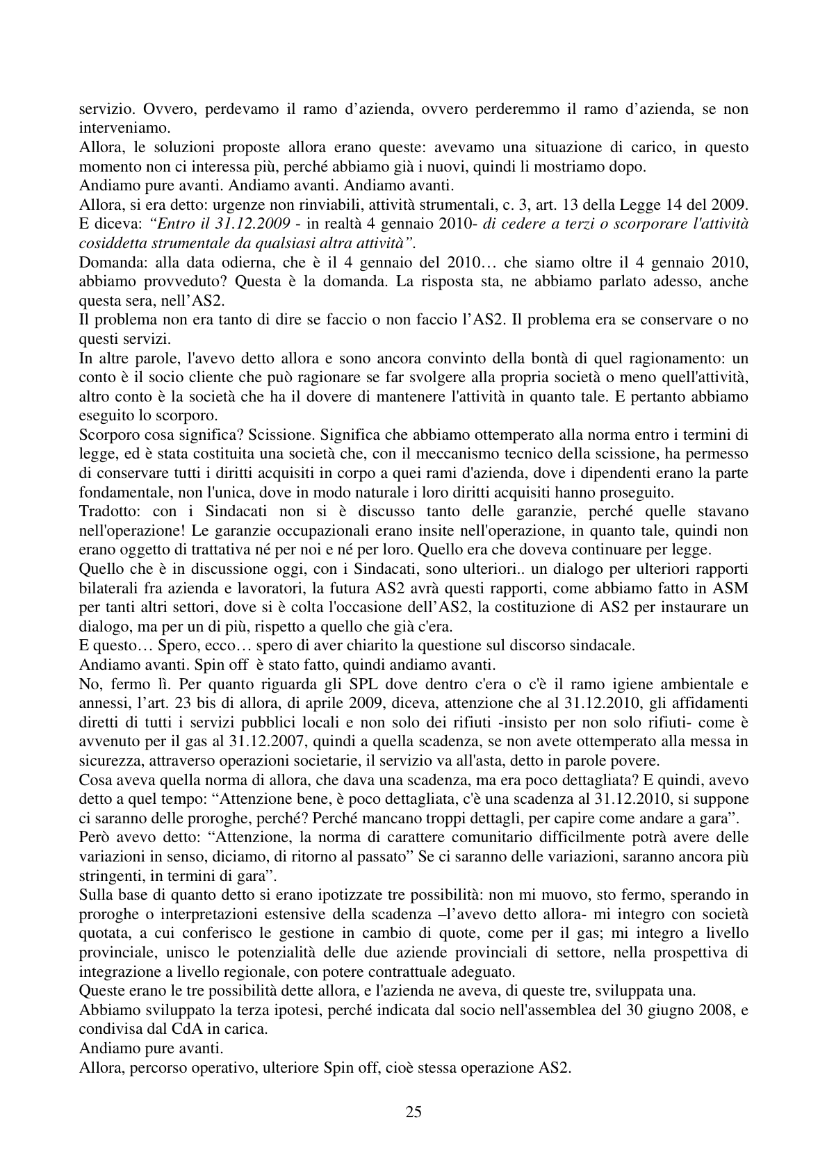 Pagina 25 del verbale