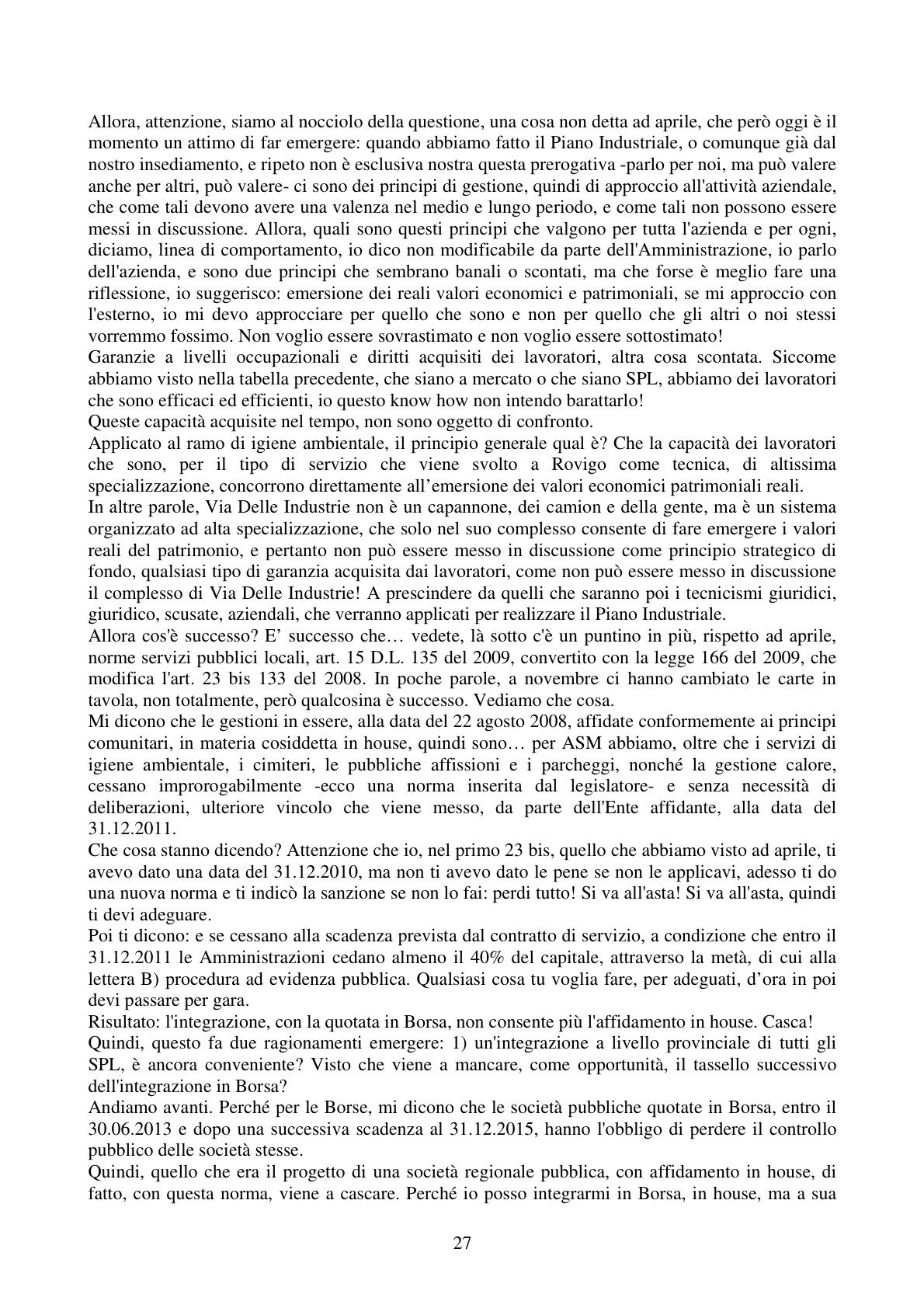 Pagina 27 del verbale
