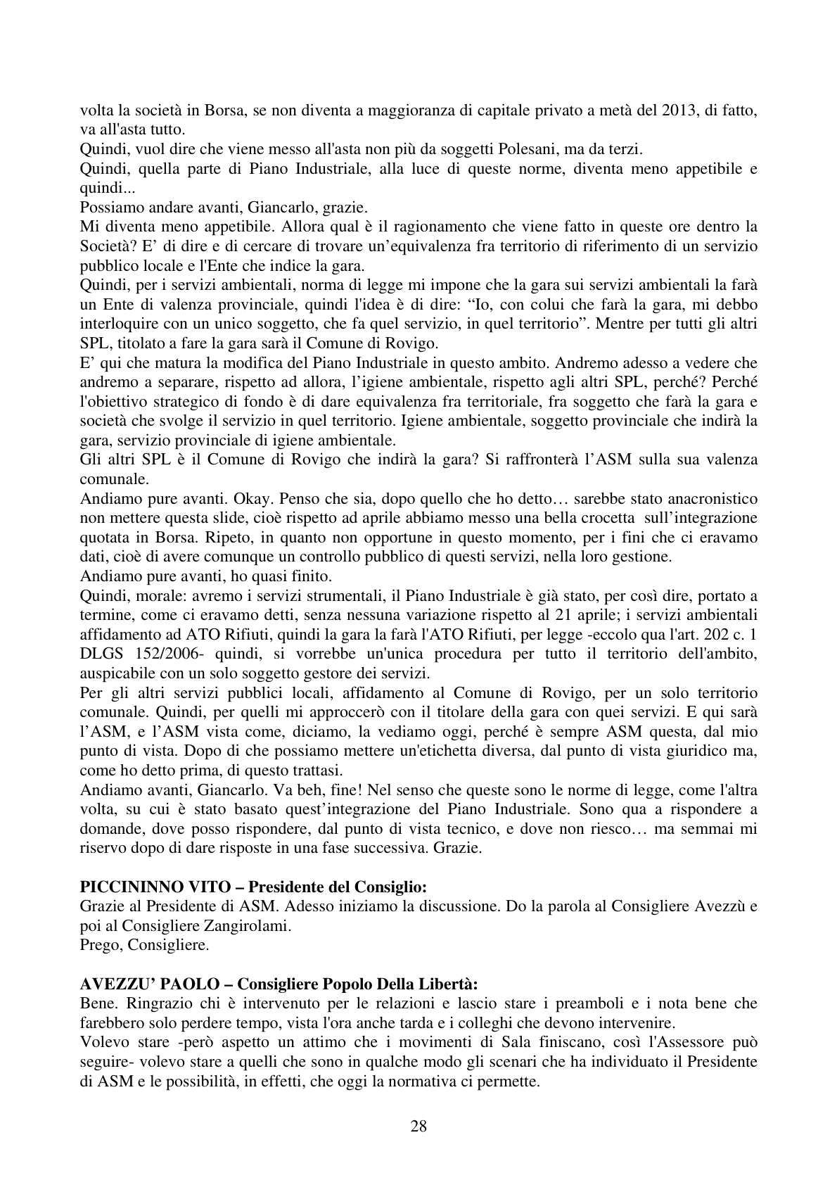 Pagina 28 del verbale