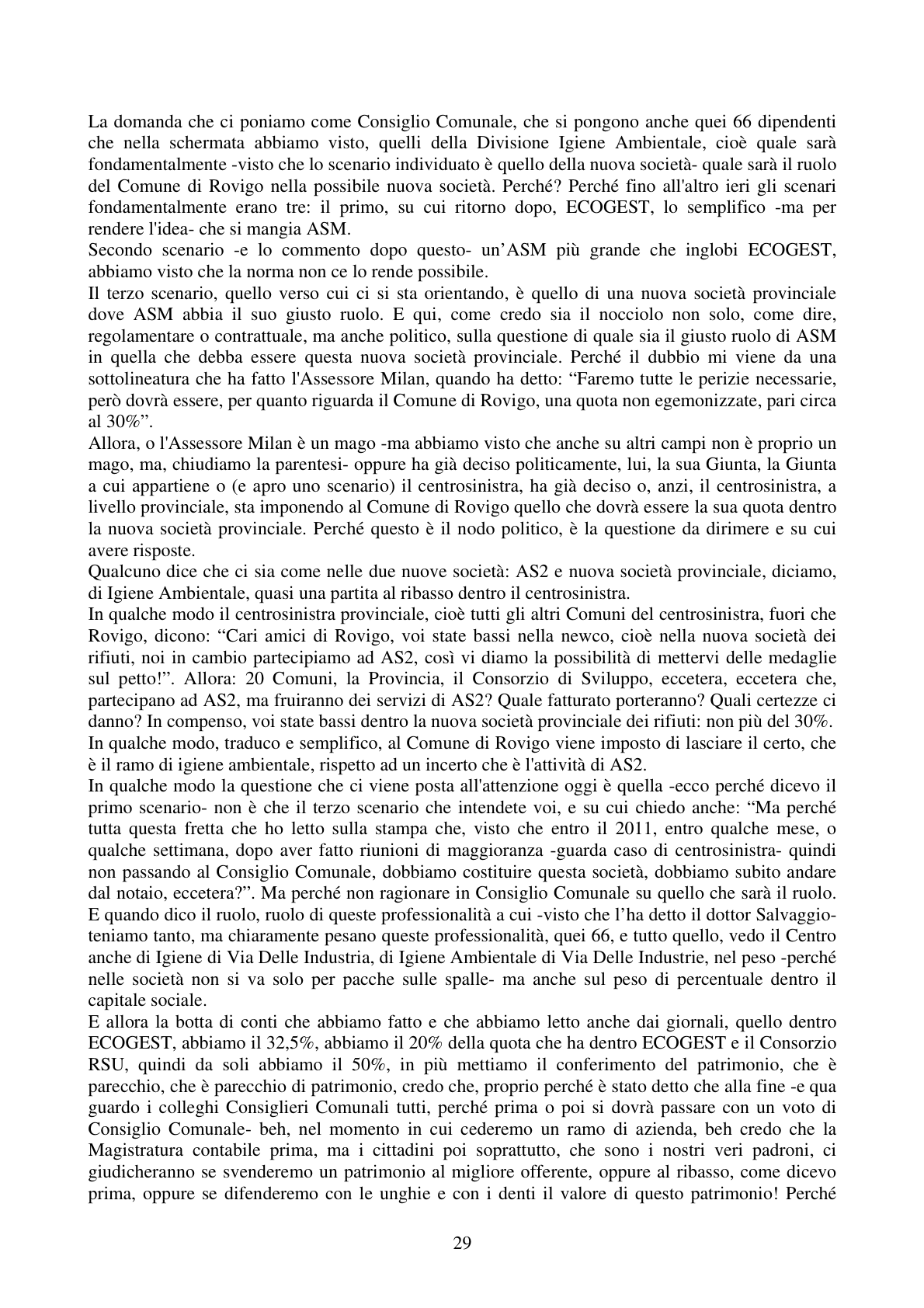 Pagina 29 del verbale