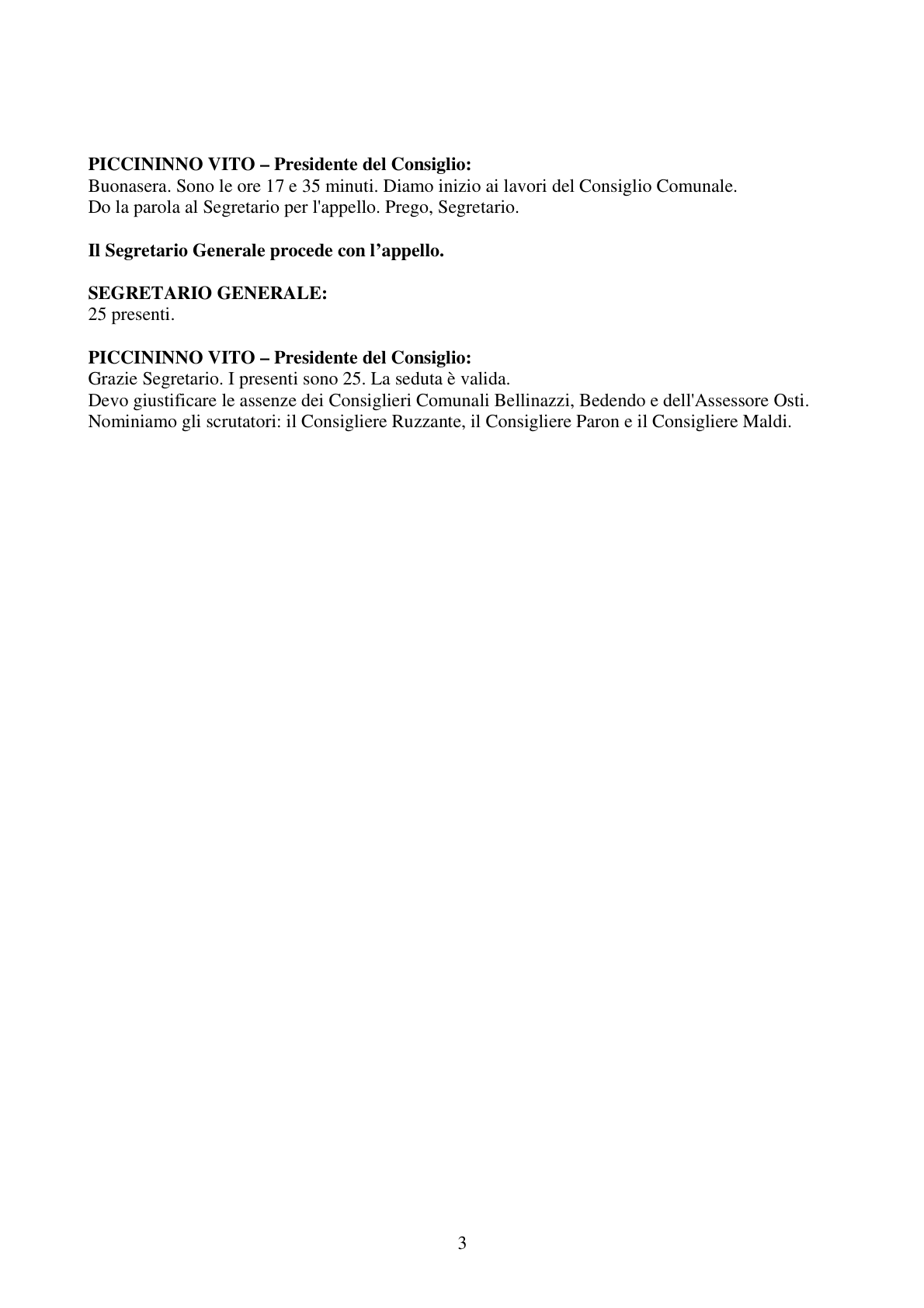 Pagina 3 del verbale