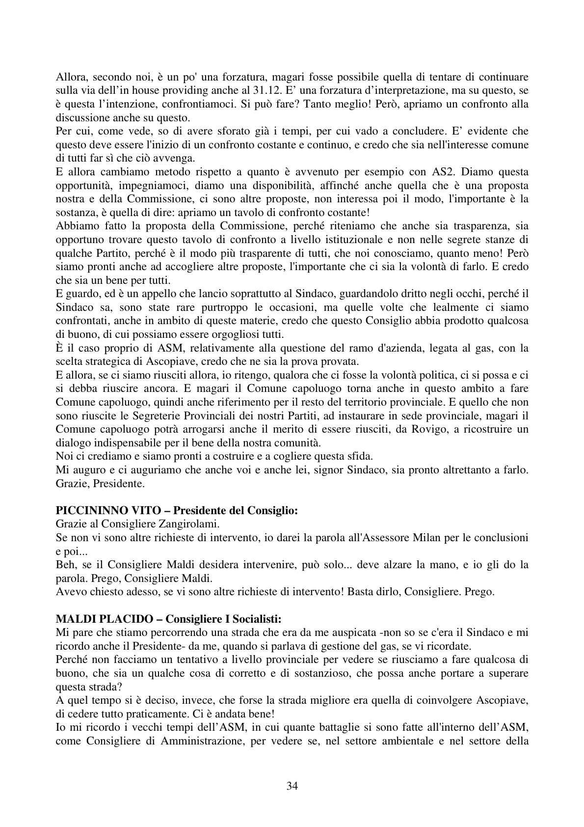 Pagina 34 del verbale