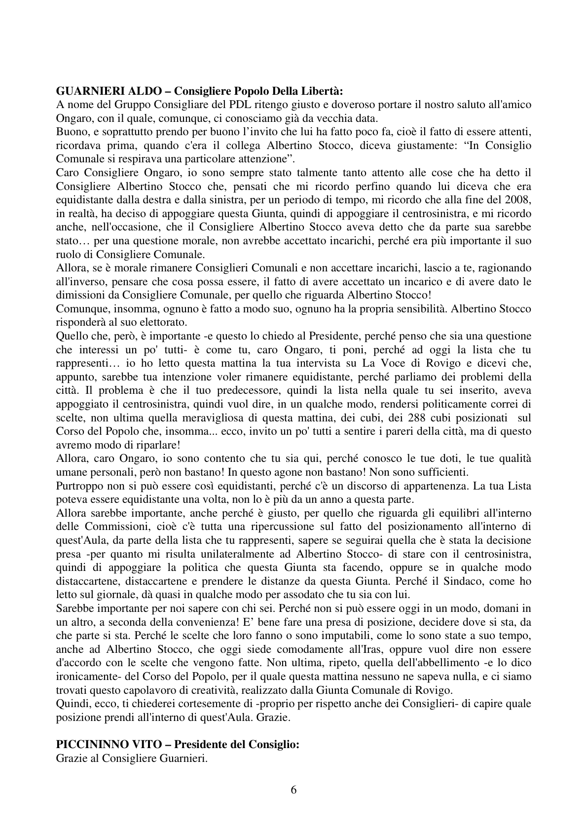 Pagina 6 del verbale