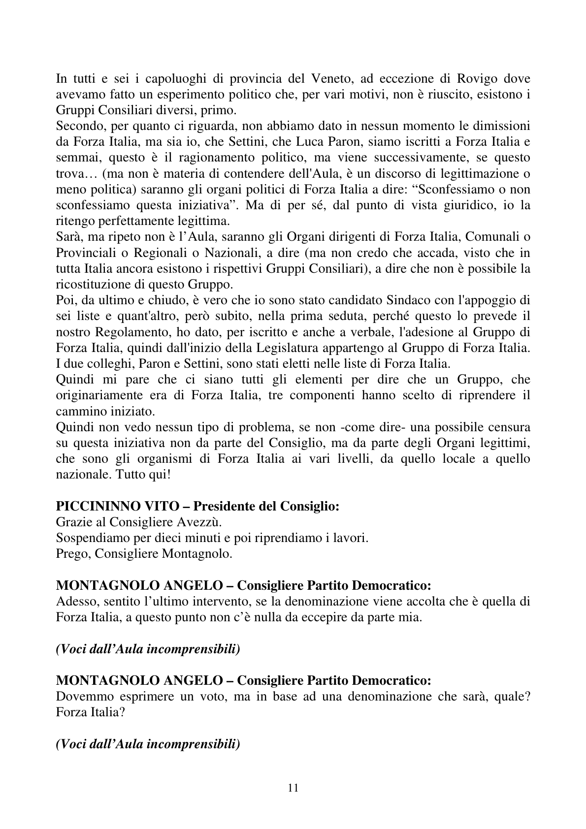 Pagina 11 del verbale