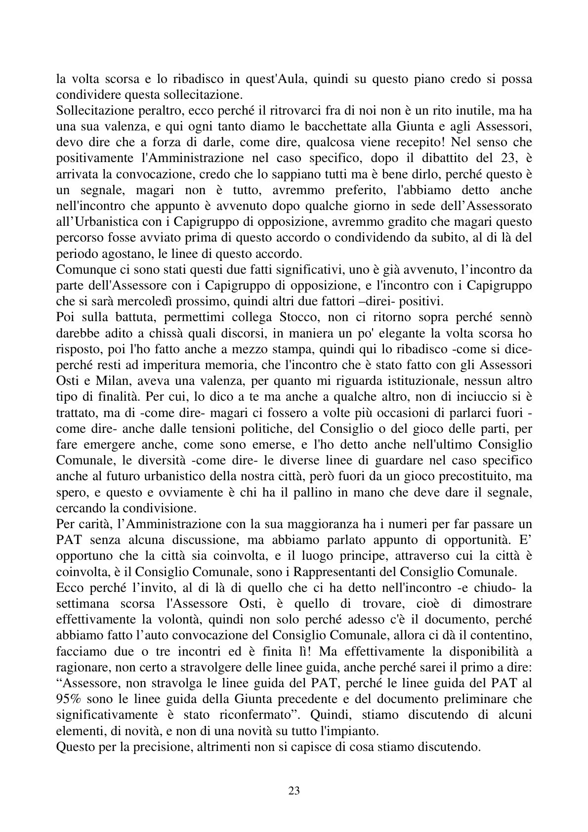 Pagina 23 del verbale