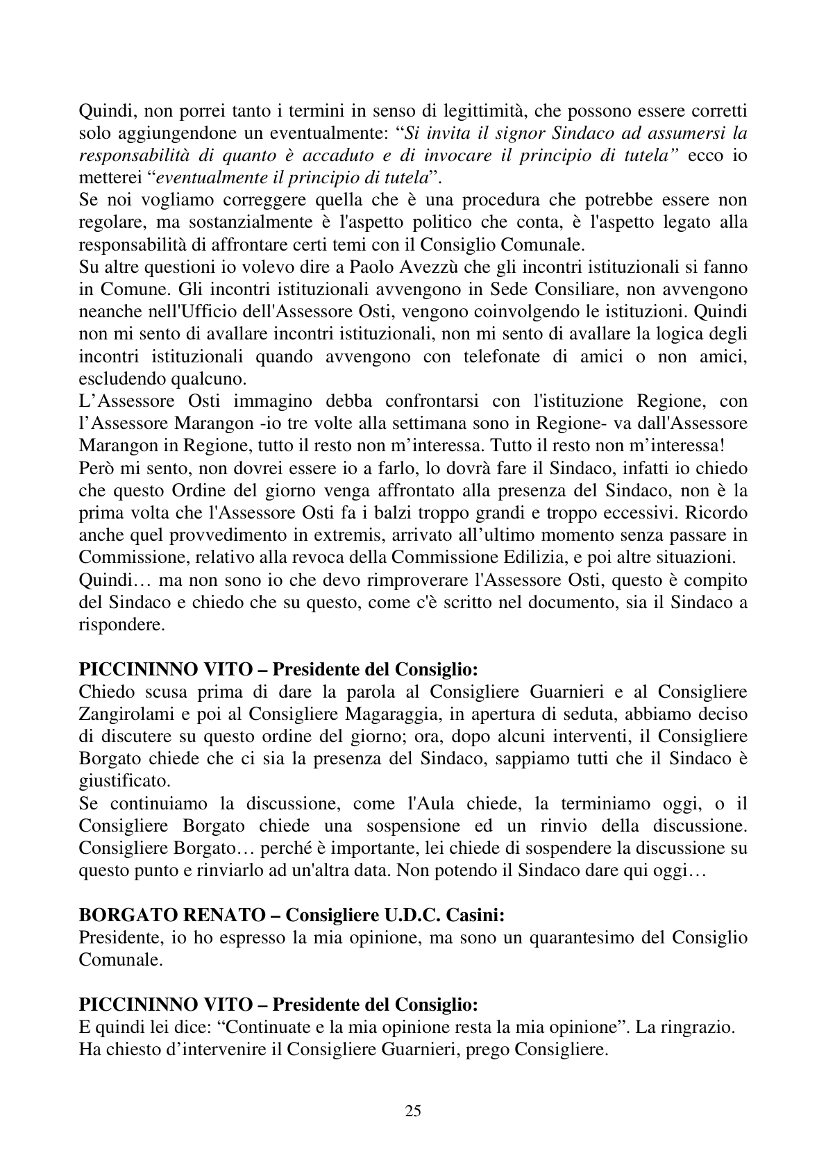 Pagina 25 del verbale