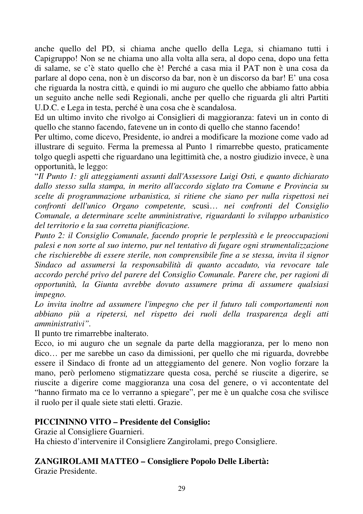 Pagina 29 del verbale