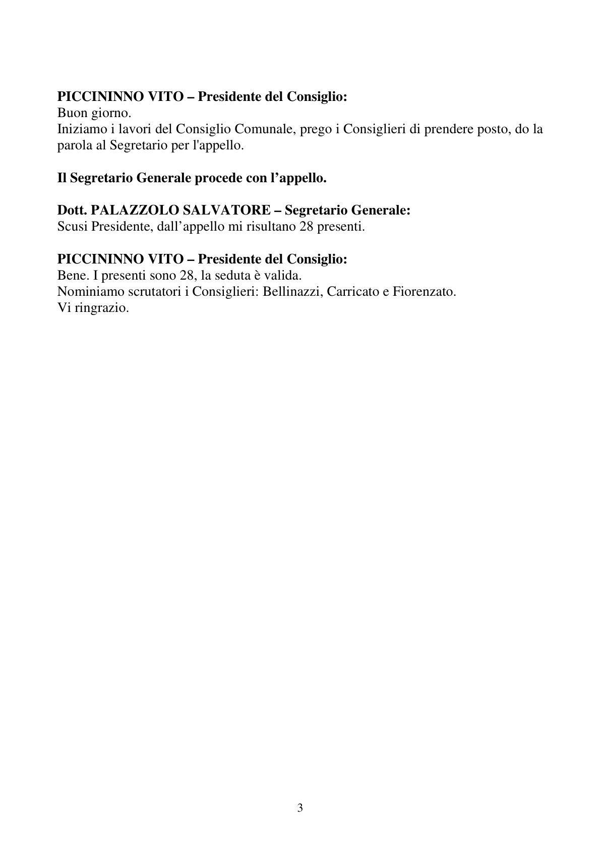 Pagina 3 del verbale