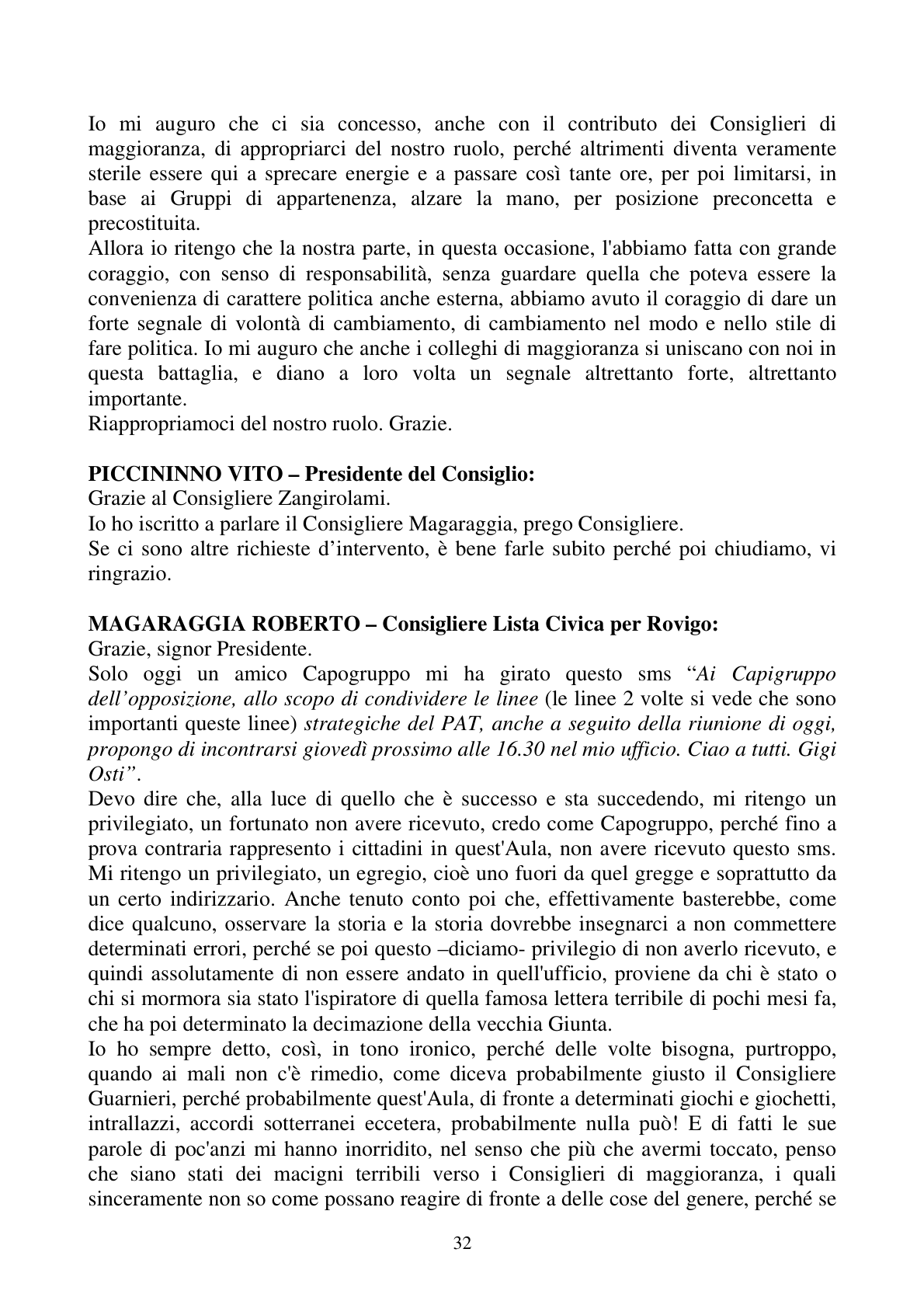Pagina 32 del verbale