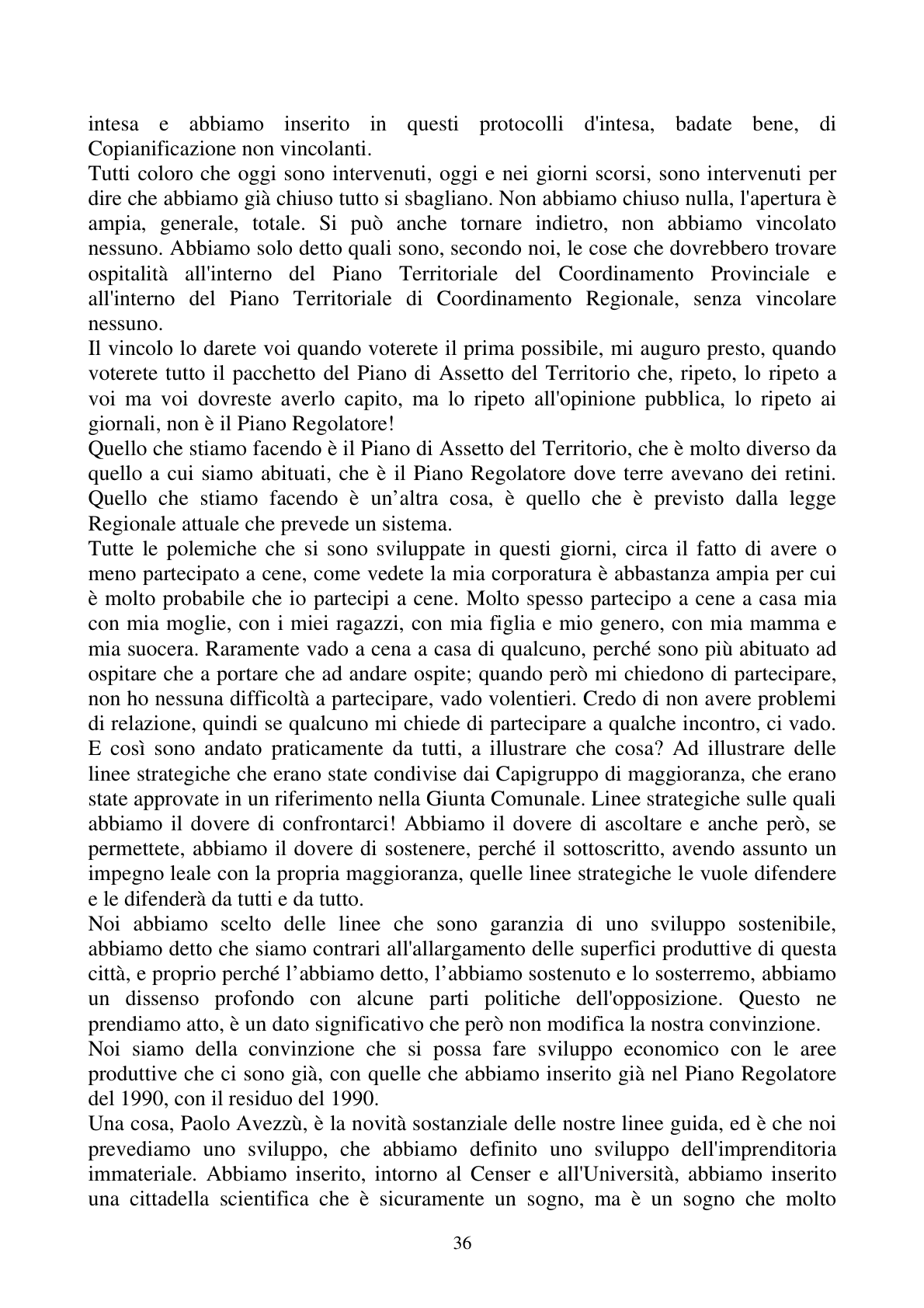 Pagina 36 del verbale