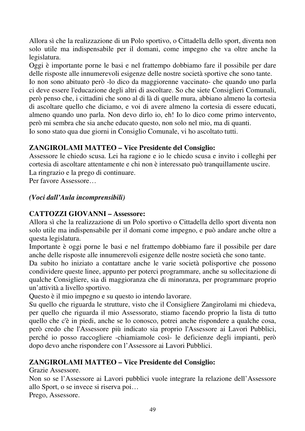 Pagina 49 del verbale