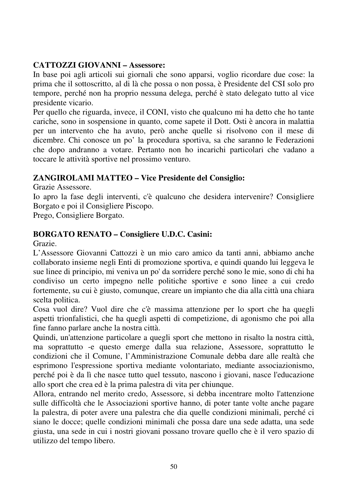 Pagina 50 del verbale