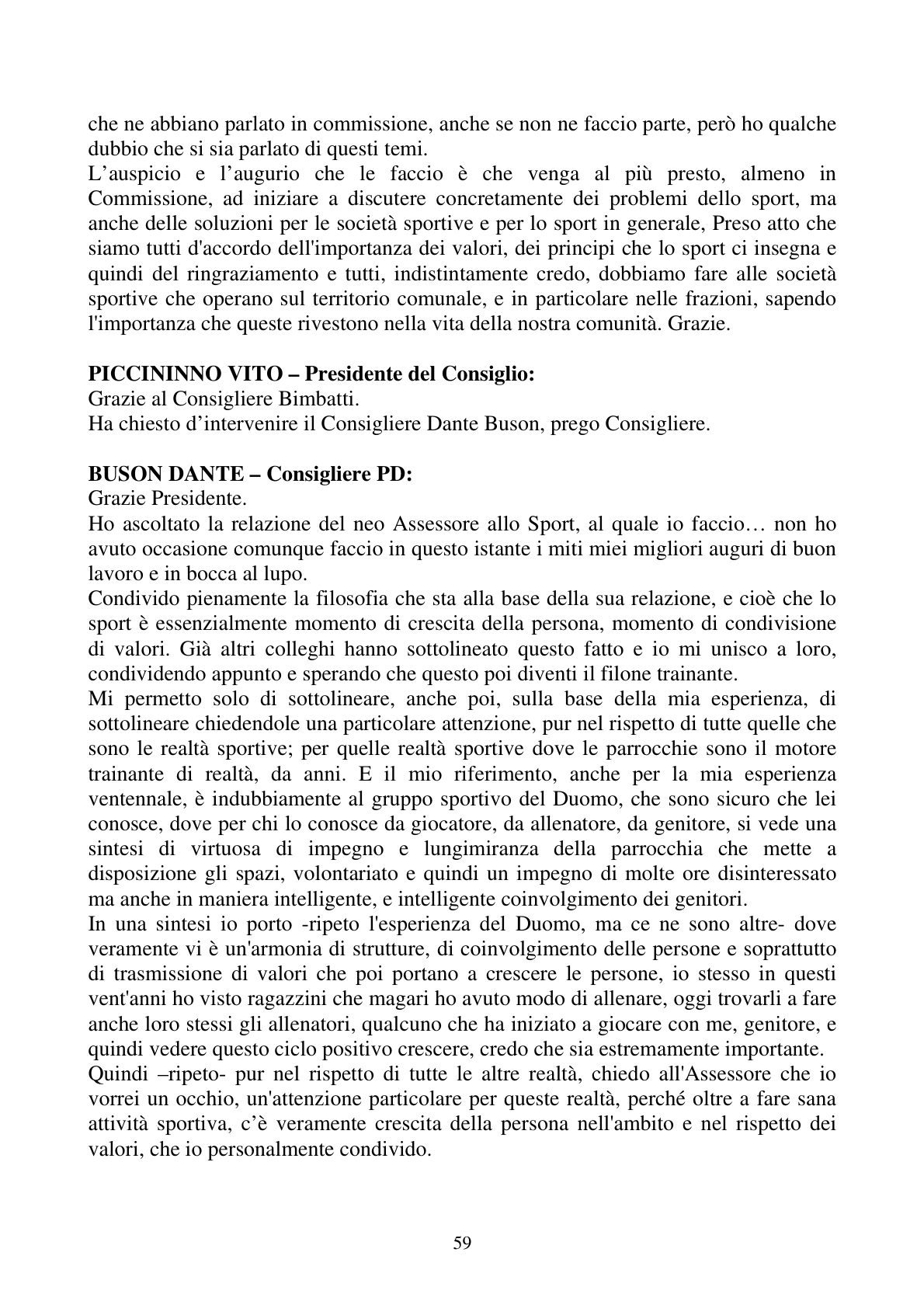 Pagina 59 del verbale