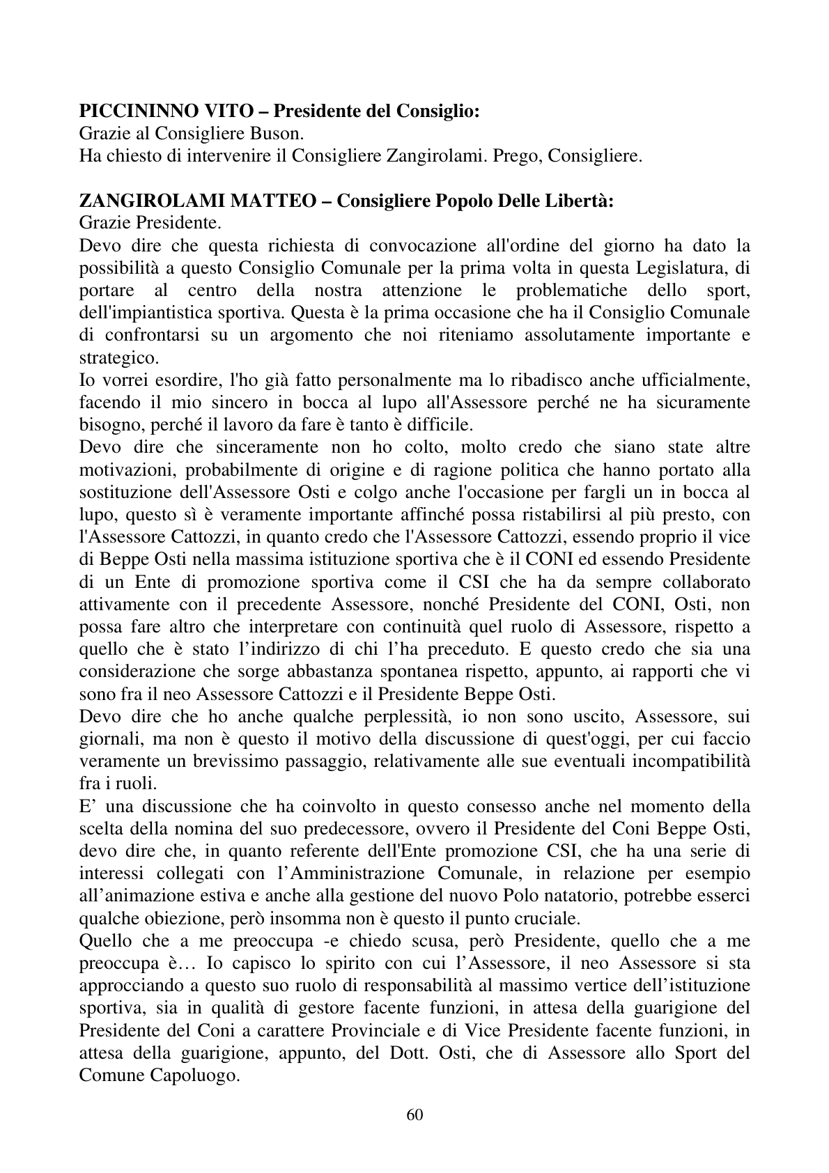 Pagina 60 del verbale