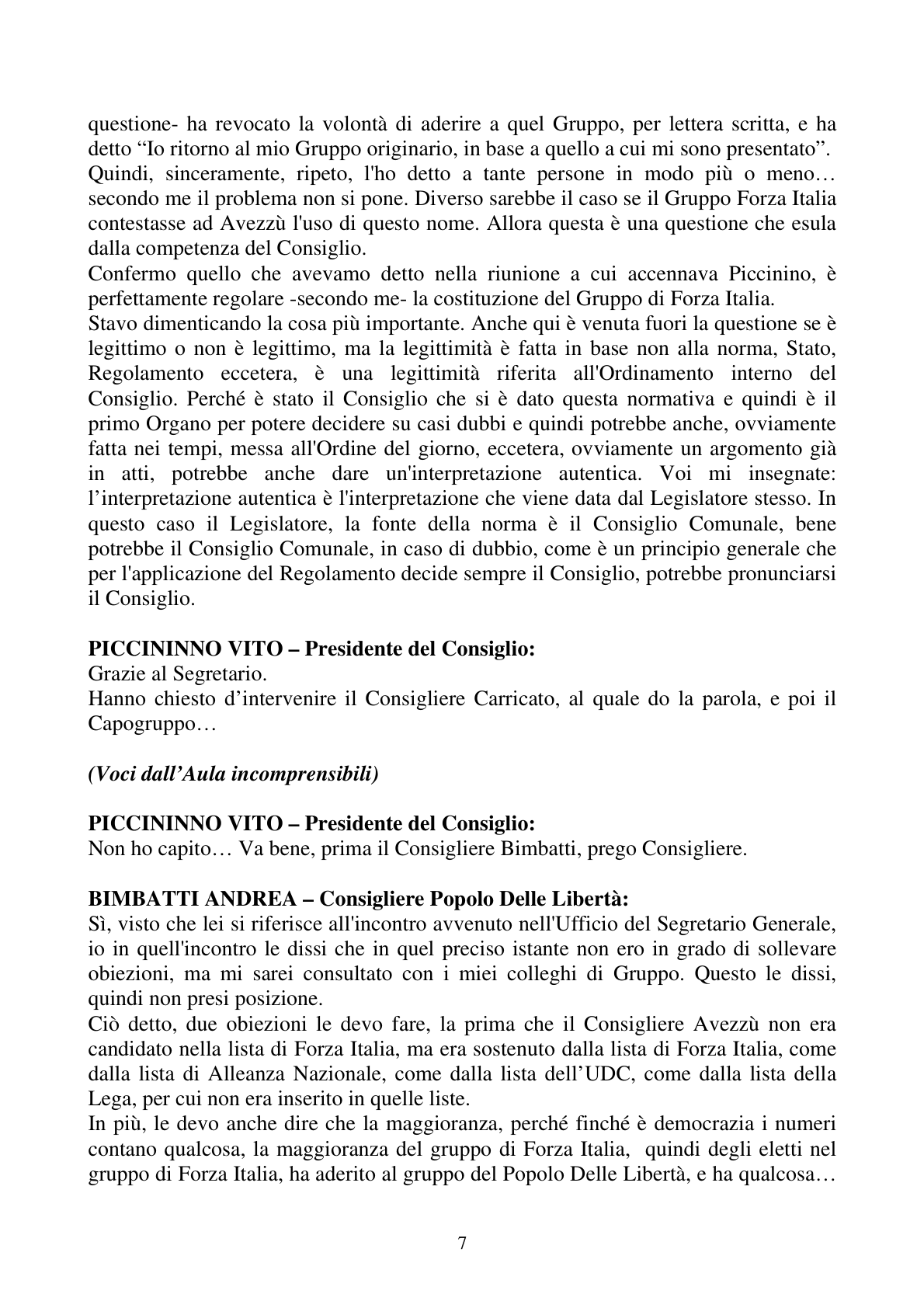 Pagina 7 del verbale