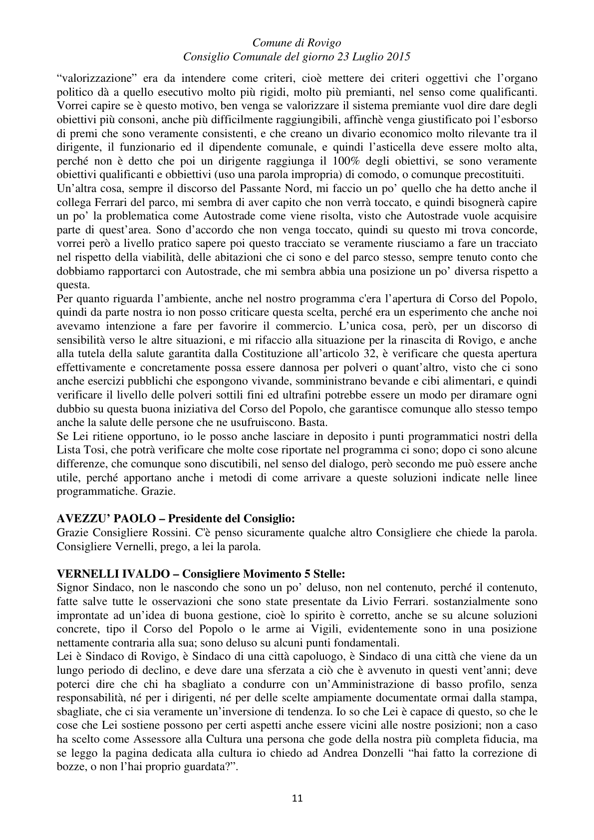 Pagina 11 del verbale