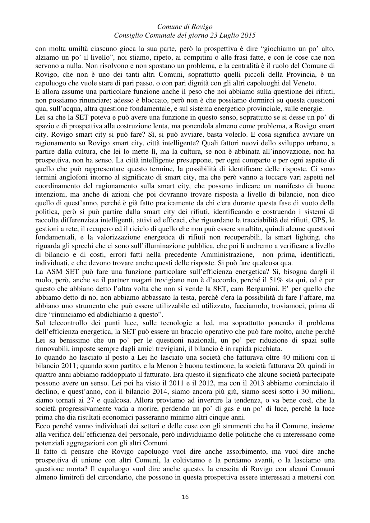 Pagina 16 del verbale