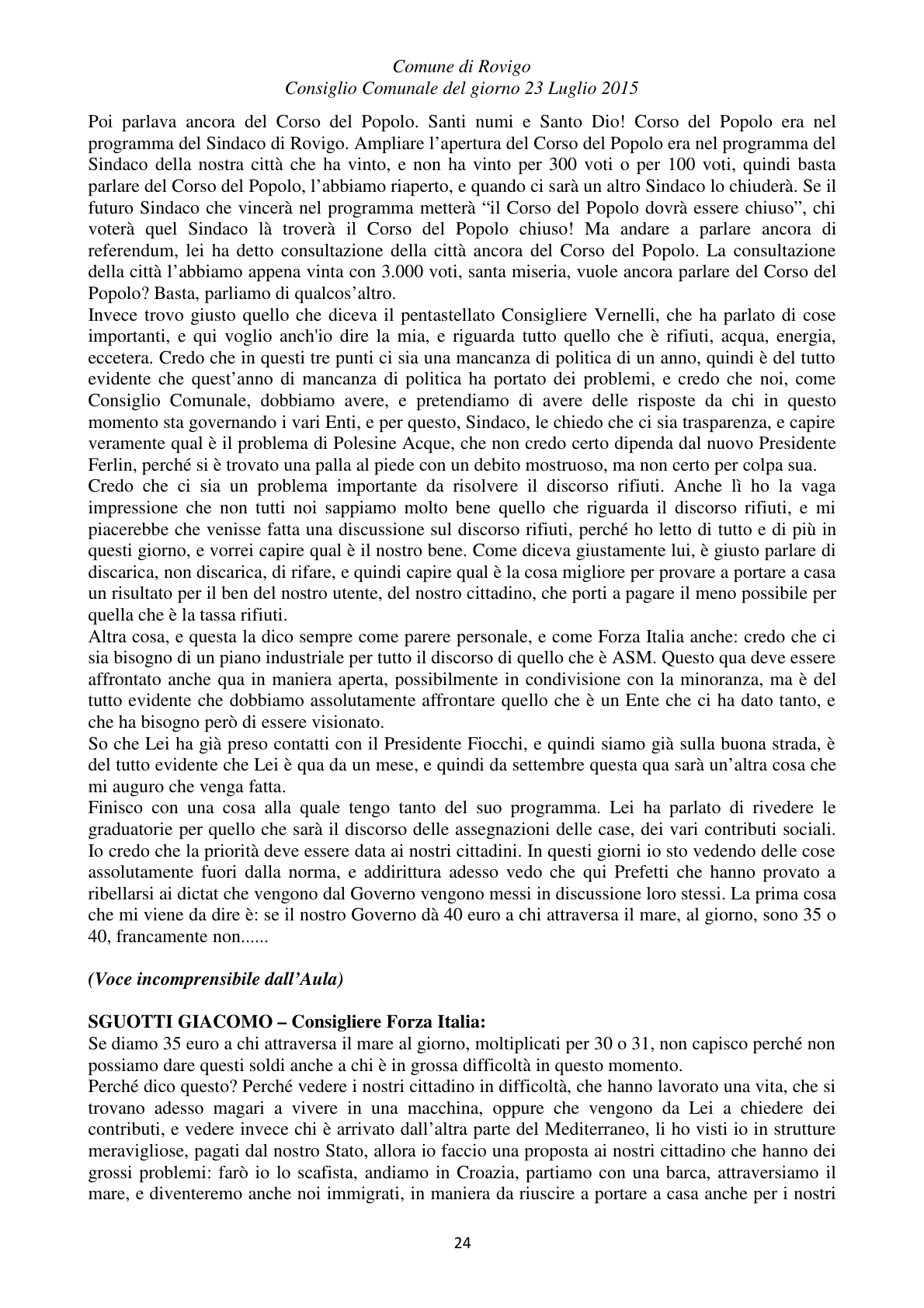 Pagina 24 del verbale