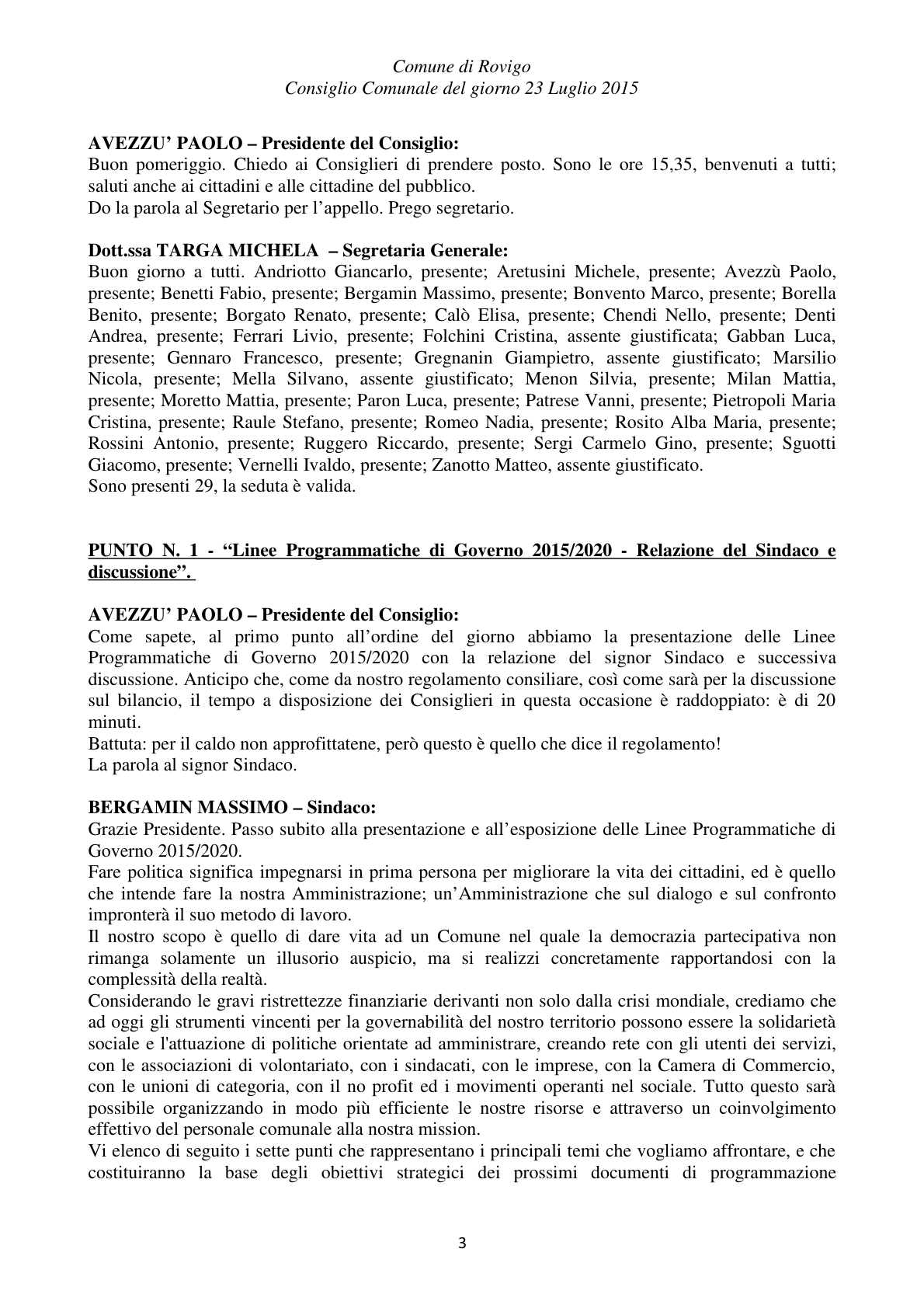 Pagina 3 del verbale