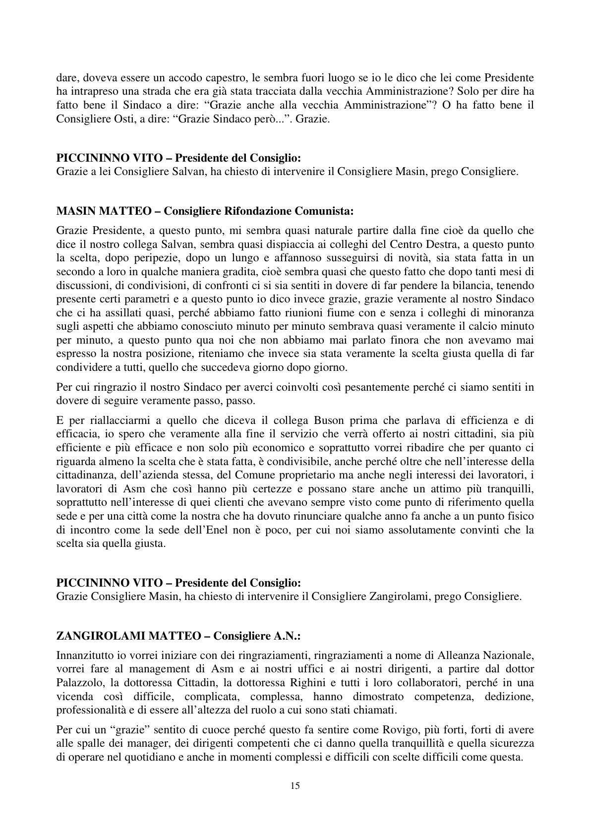 Pagina 16 del verbale